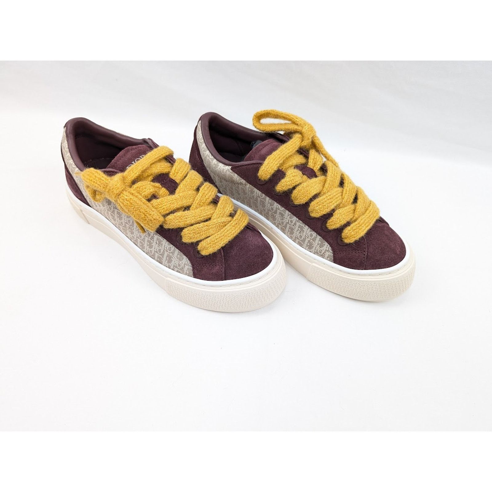 Dior o1rshd1 B33 Tennis Low-Top Sneakers in Violet/Beige Size US 8 / EU 41 - 12 Thumbnail