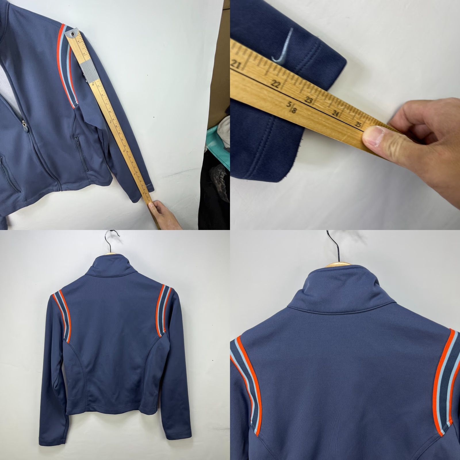 Nike VINTAGE Nike Y2K Swoosh Track Jacket Women’s Small Blue USA Size S / US 4 / IT 40 - 8 Thumbnail