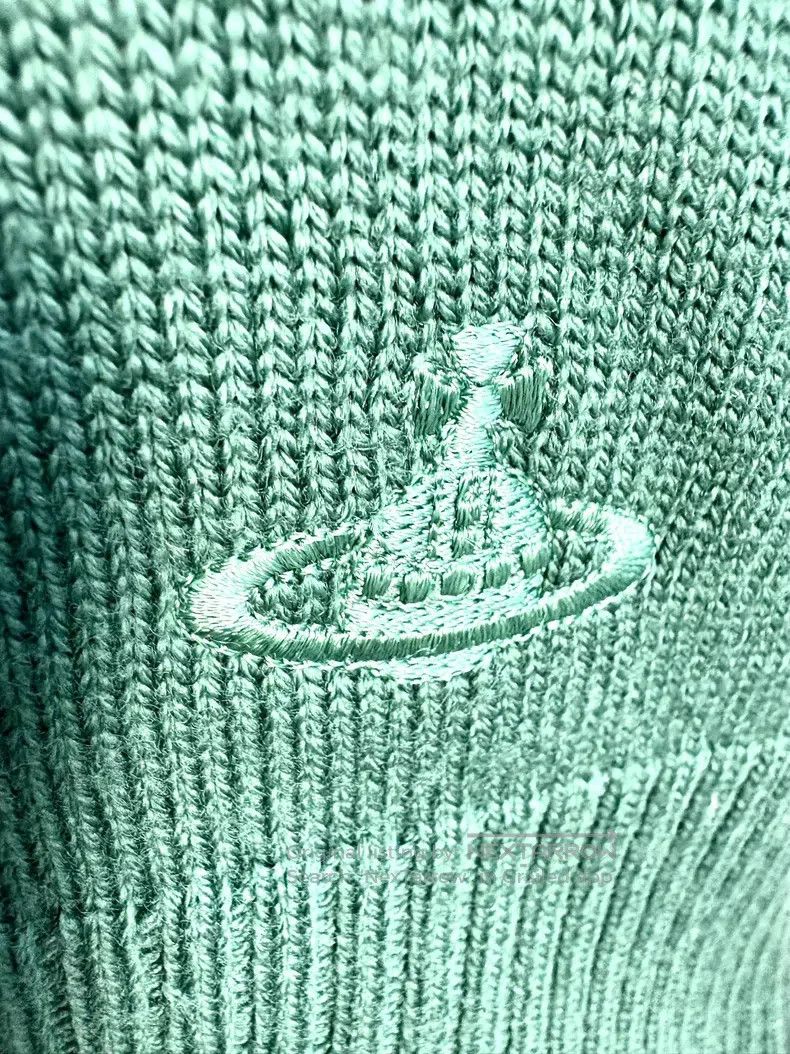 Vivienne Westwood Vivienne Westwood Green Patchwork Velvet Saturn Knitted Ca Size M / US 6-8 / IT 42-44 - 9 Thumbnail