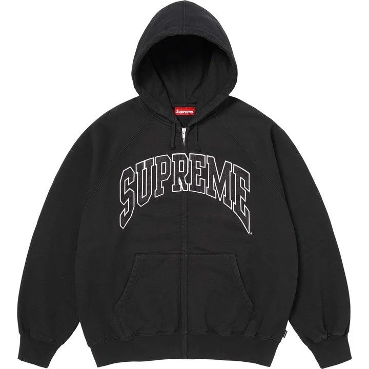 Supreme Supreme Raglan Zip Up Hoodie Sweatshirt Size US L / EU 52-54 / 3 - 12 Thumbnail