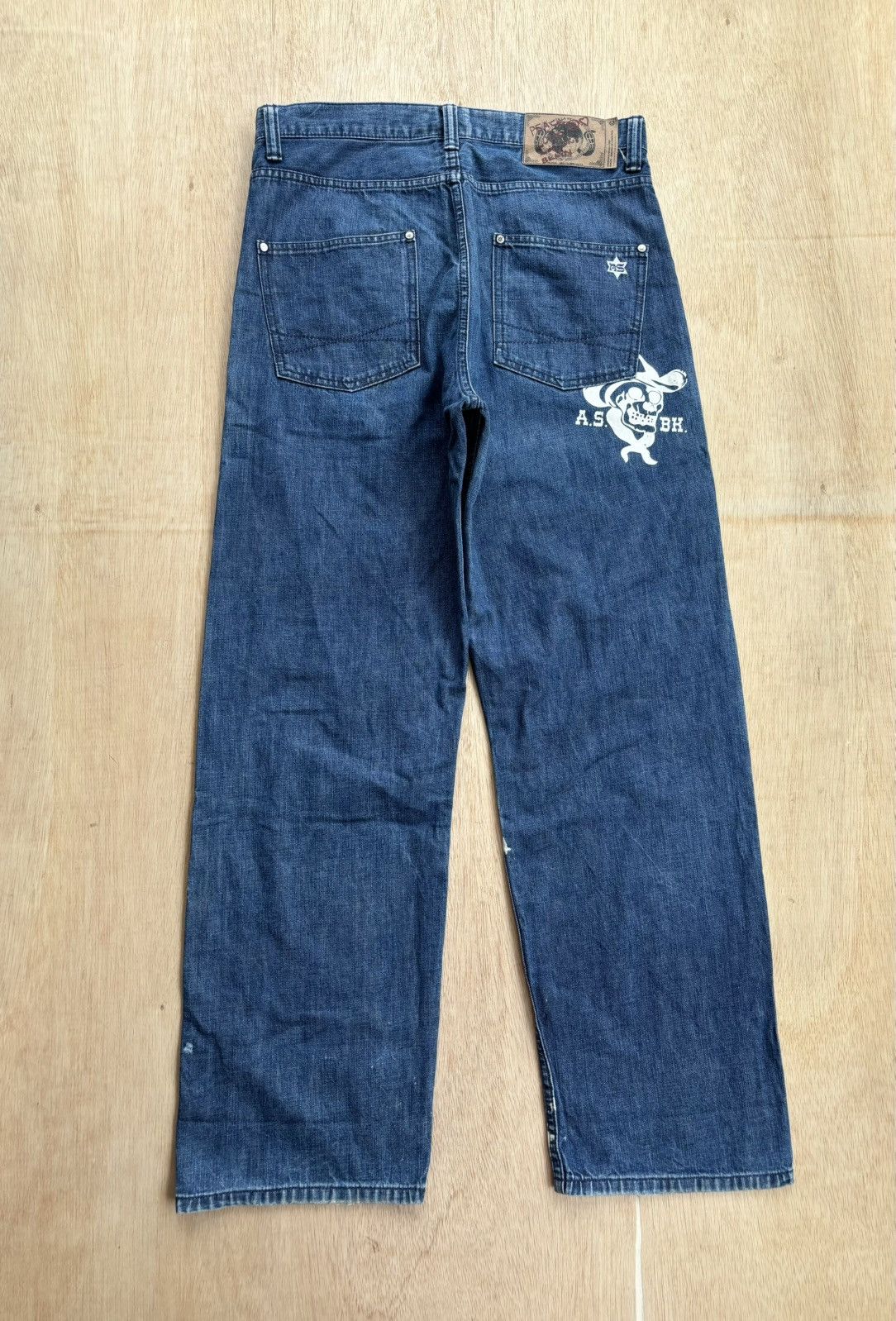 Hysteric Glamour × Japanese Brand The Fighting Suns Peace Love Denim Jeans Size US 31 - 2 Thumbnail