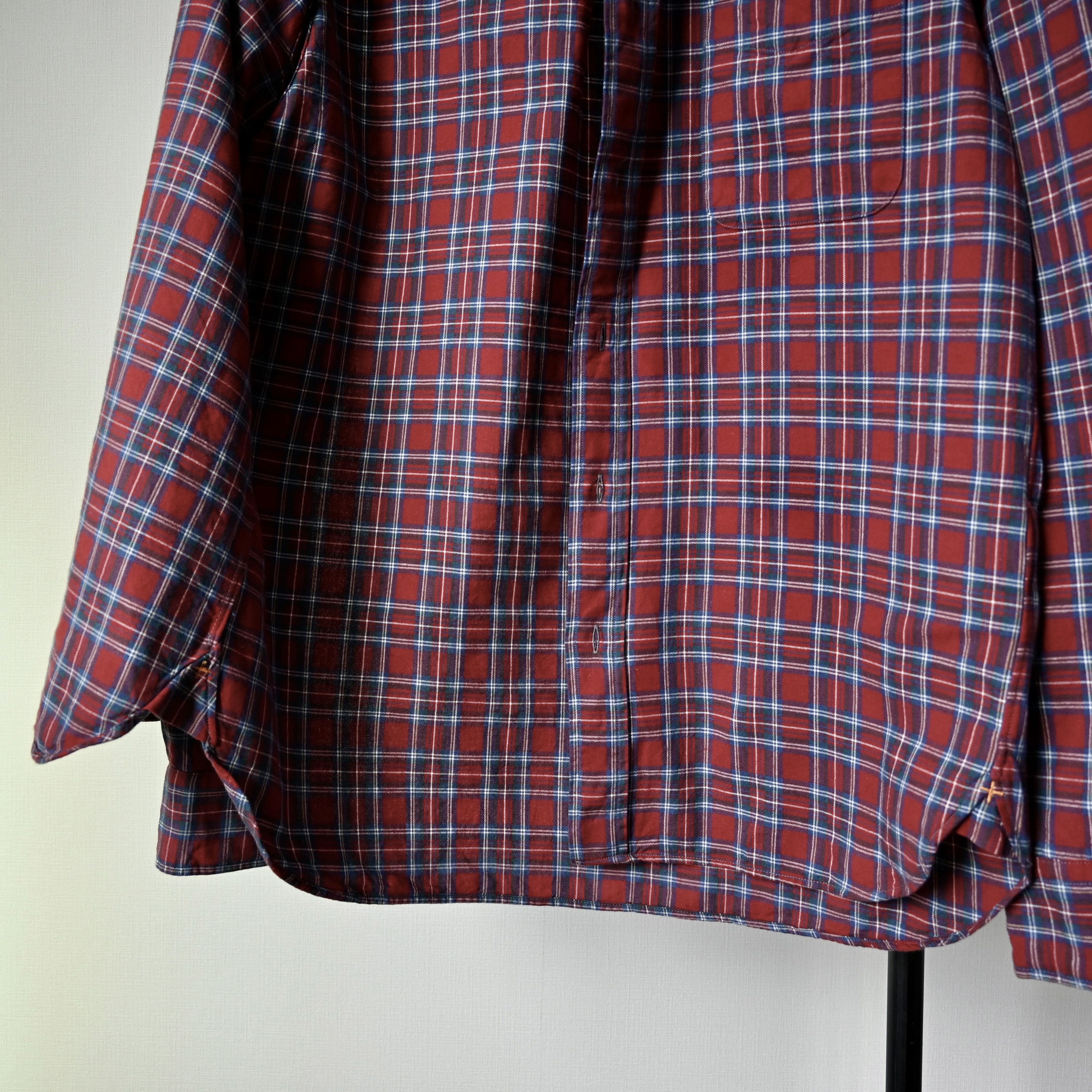 Beams Plus BEAMS Plus red tartan Oxford BD shirt, made in Japan Size US M / EU 48-50 / 2 - 12 Thumbnail