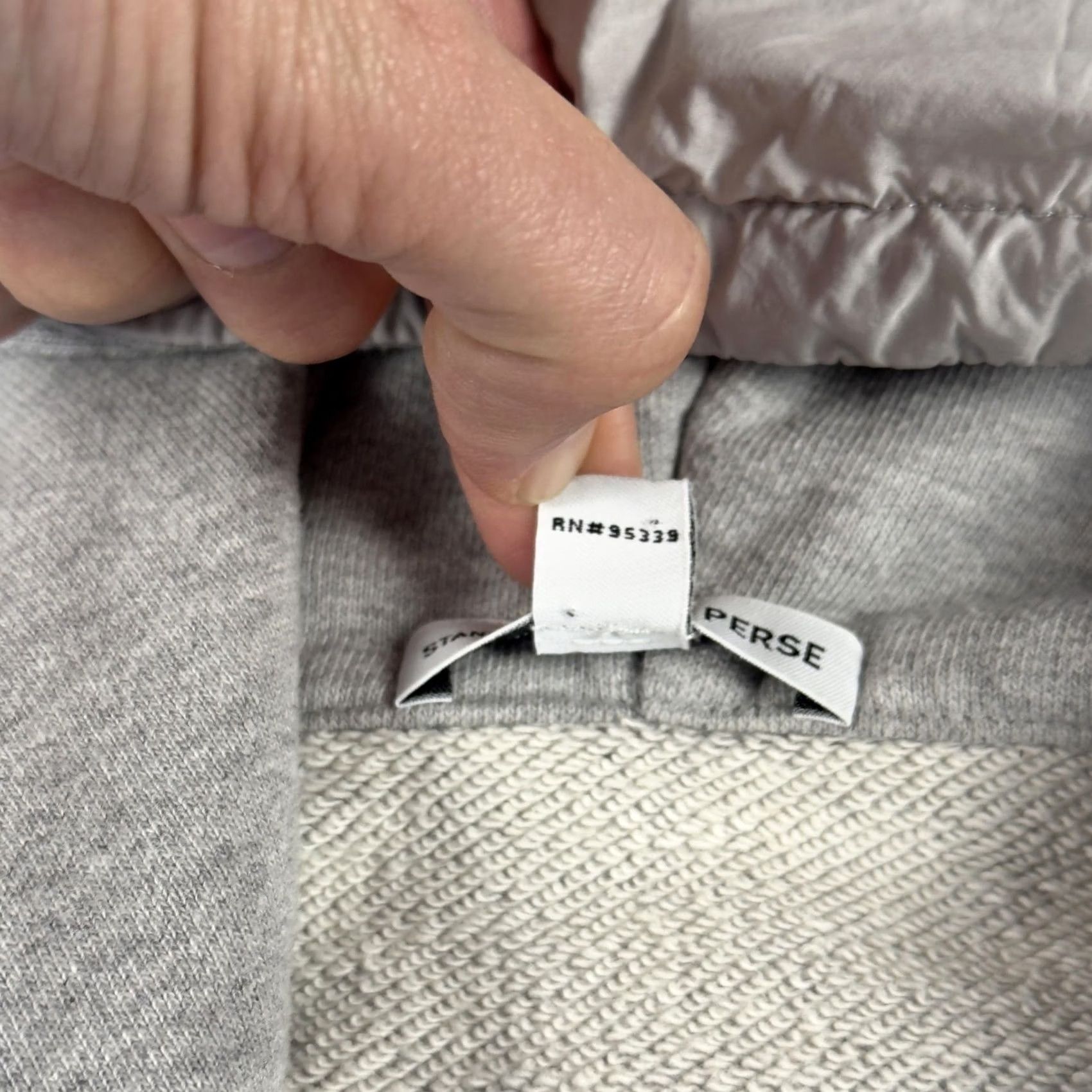 James Perse James Perse Hoodie Jacket Gray Womens Size 2 Full Zip Terry Quilted Panel Size XS / US 0-2 / IT 36-38 - 3 Thumbnail