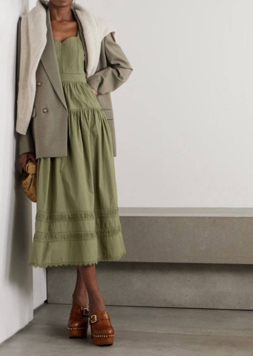Ulla Johnson NWT Ulla Johnson Isadora Dress - Lichen Size 4 Size S / US 4 / IT 40 - 4 Thumbnail