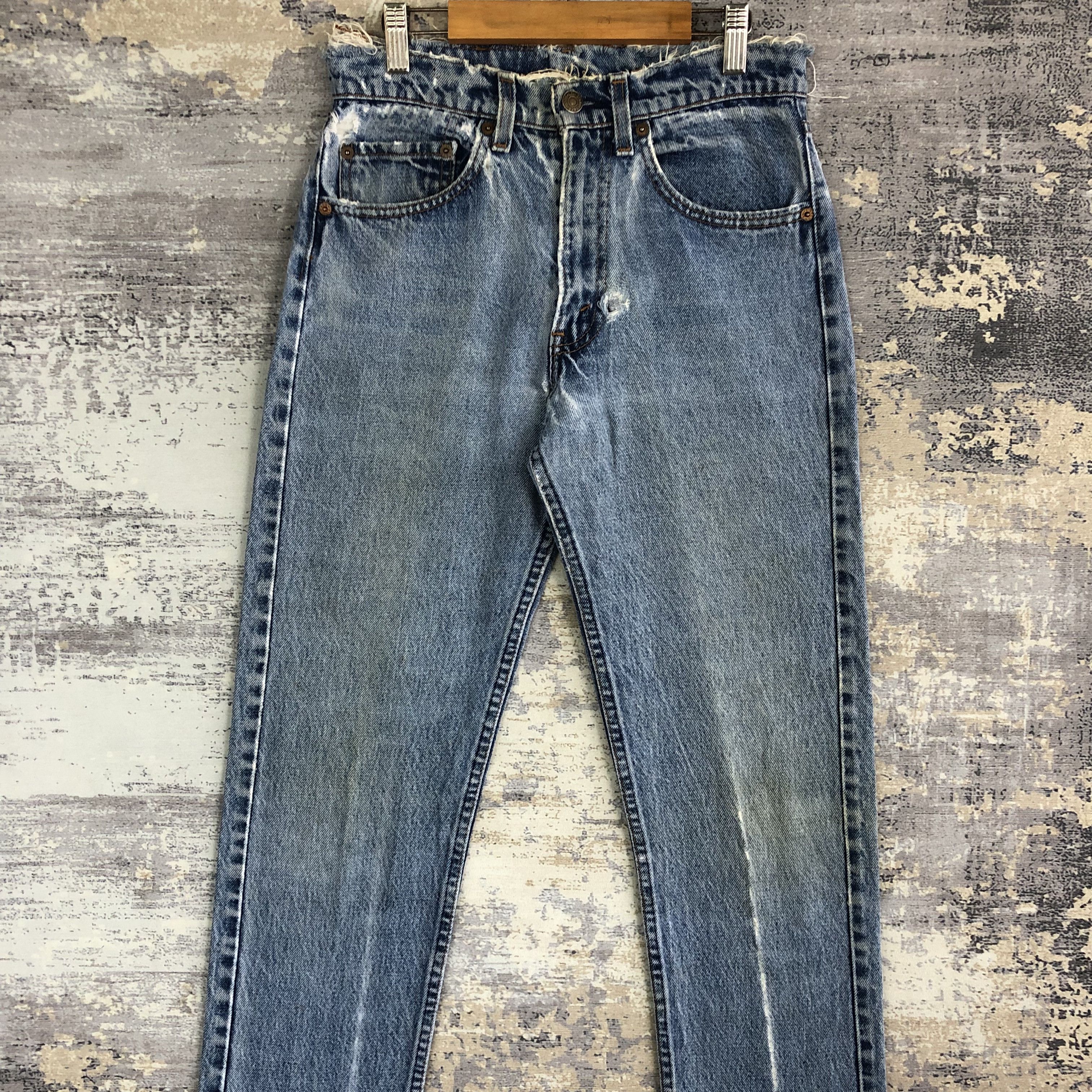 Levi's 80s Levis 505 Stonewash Jeans Distressed Levi's Faded Denim Size 26" / US 2 / IT 38 - 3 Thumbnail