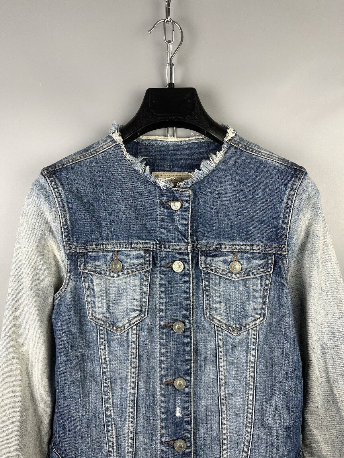 Allsaints Allsaints Womens Aya Denim Casual Jacket Size S / US 4 / IT 40 - 3 Thumbnail