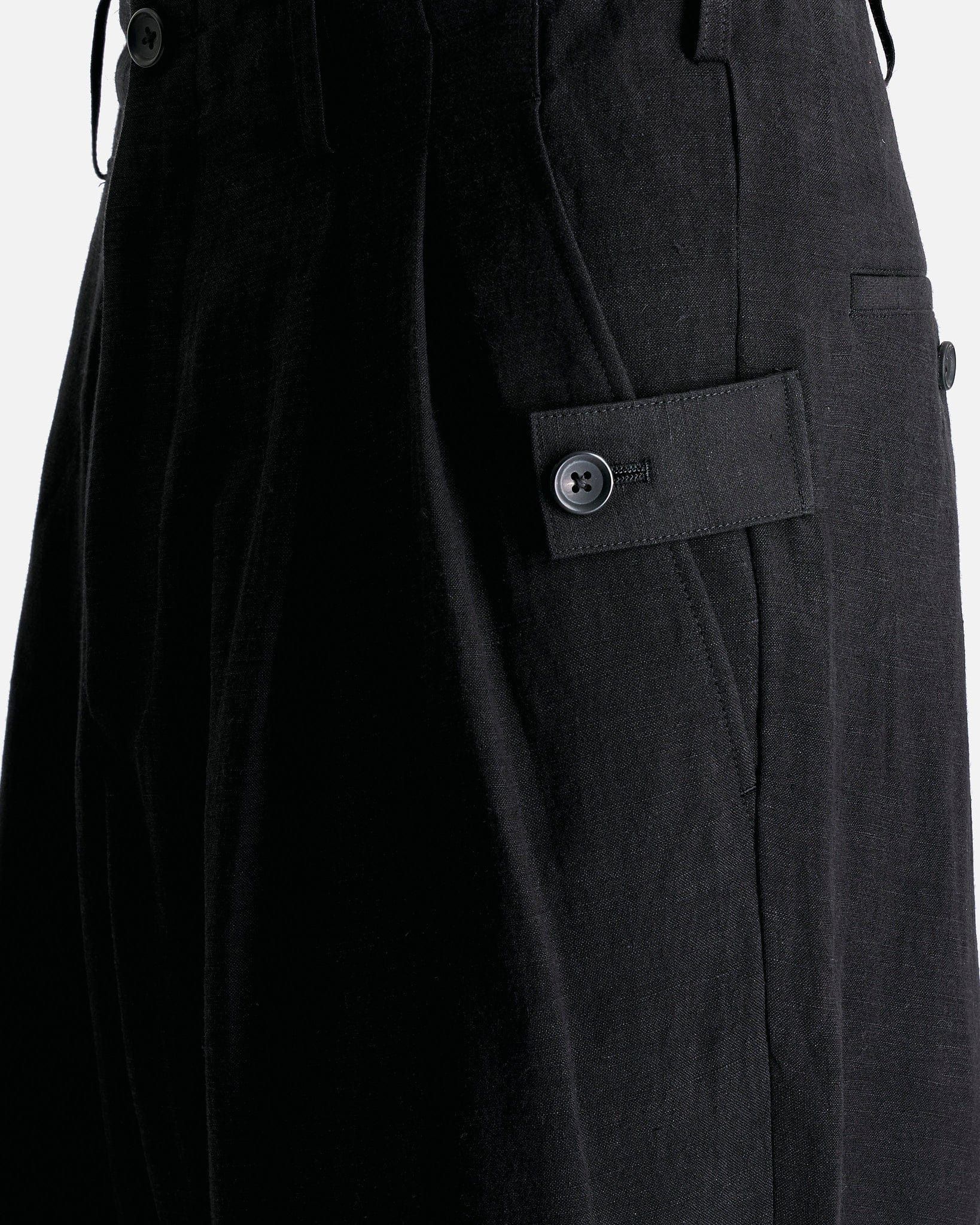 Yohji Yamamoto Yohji Yamamoto Pour Homme Linen/Rayon Tab Pants trouser wide Size US 30 / EU 46 - 12 Thumbnail