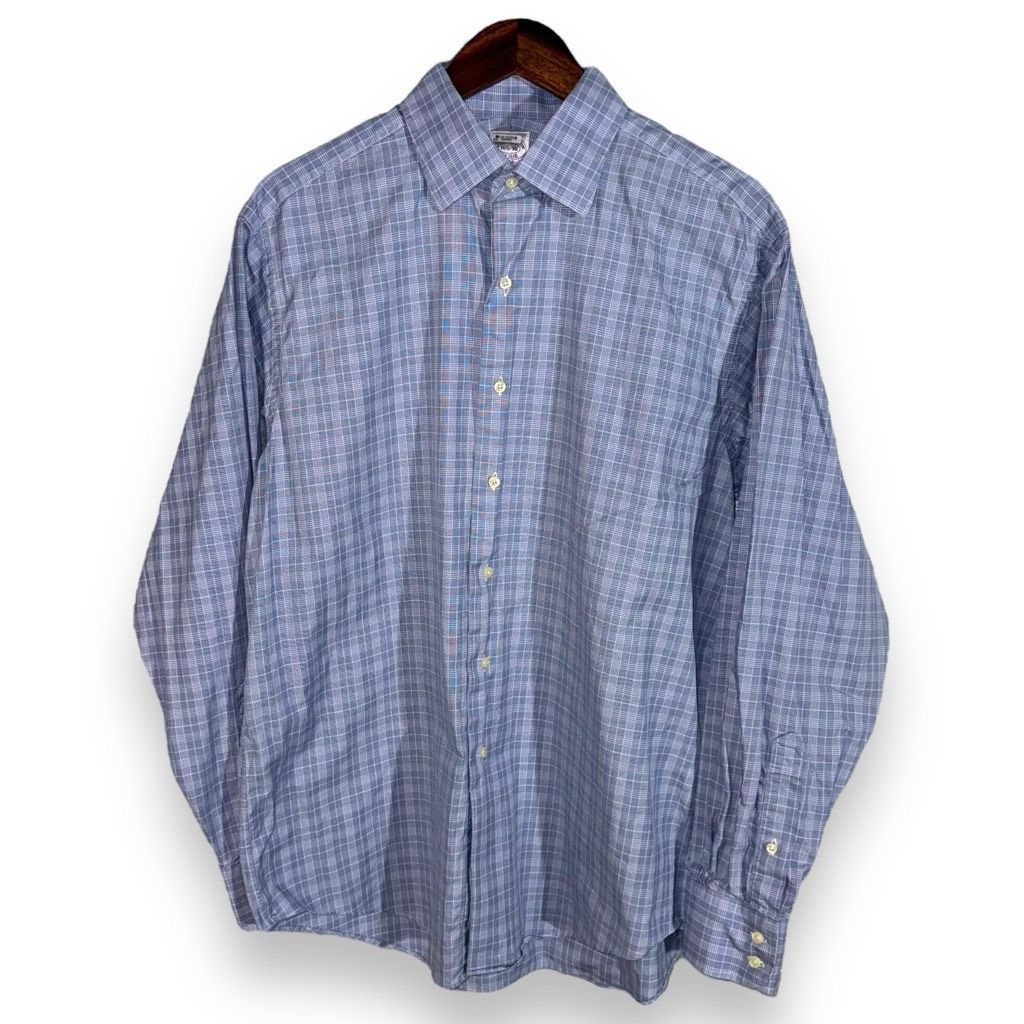 Brooks Brothers Rare 80s Brooks Brothers Blue Check Made in USA Dress Shirt Grailed