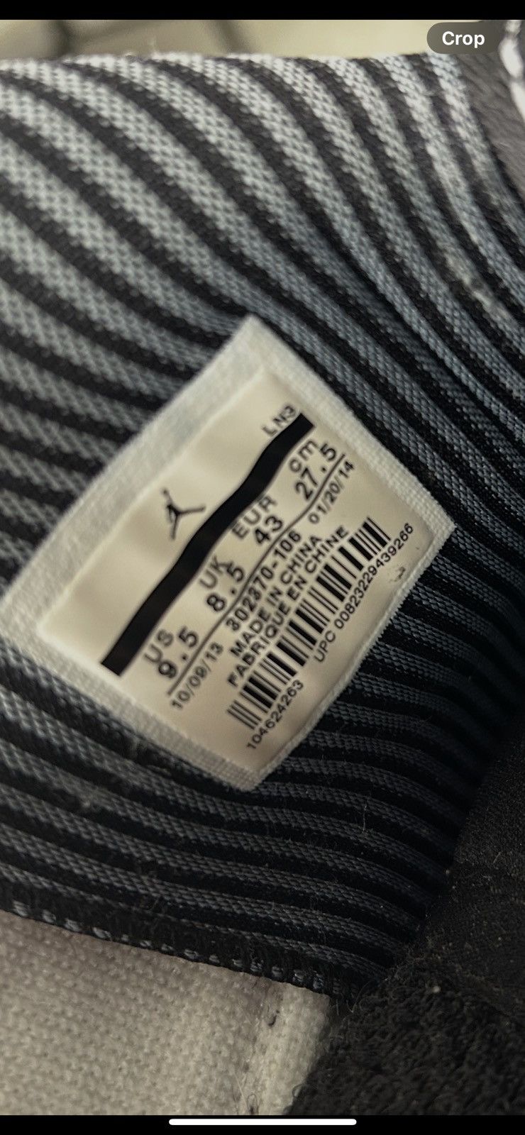 Jordan Brand Air Jordan 9 Retro “Barons” 2014 Size US 9.5 / EU 42-43 - 8 Thumbnail