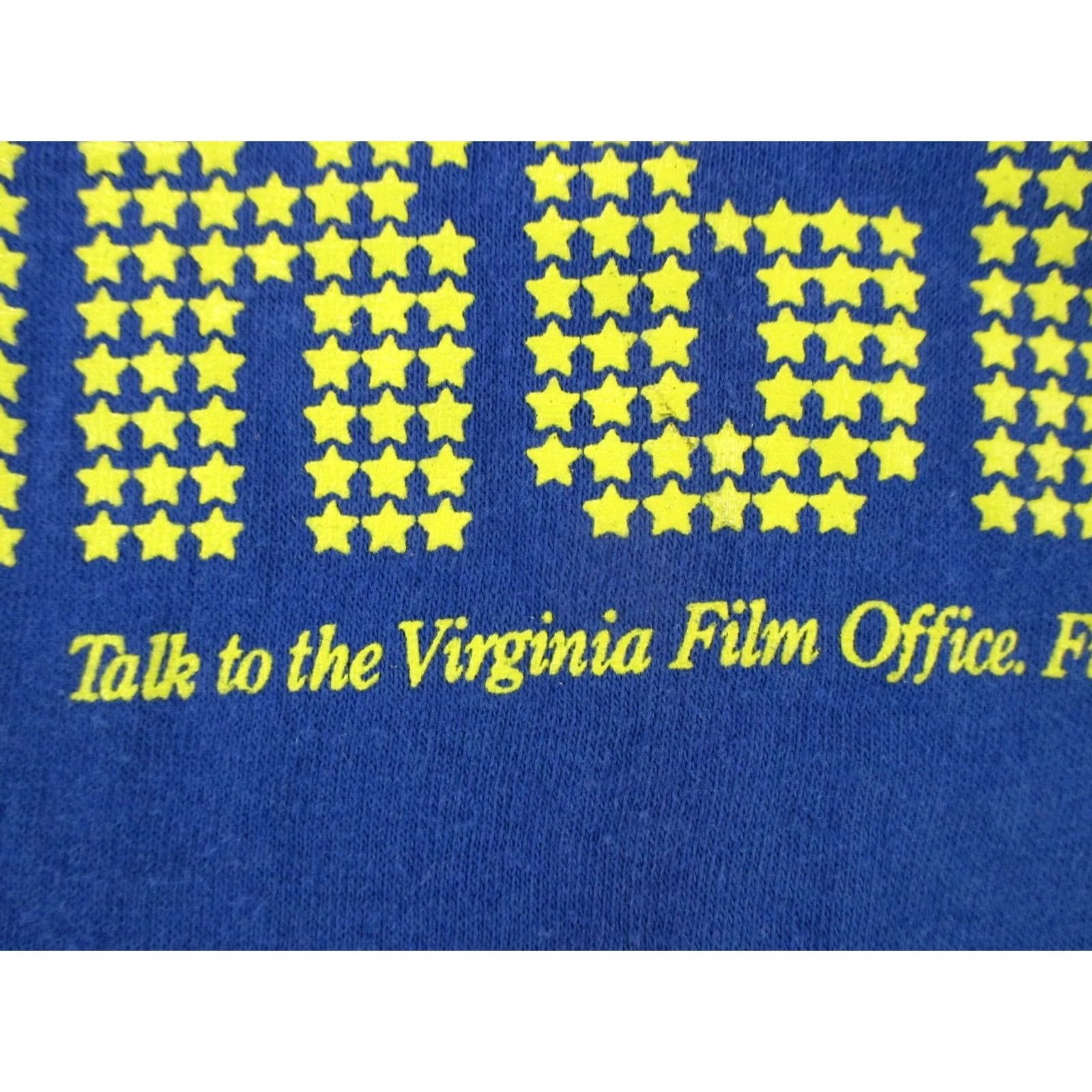 Vintage VINTAGE I SHOT VIRGINIA FILM OFFICE T-Shirt XS blue 80s 90s Mens fits like XS, cotton blend, short sleeve Size US XS / EU 42 / 0 - 5 Thumbnail