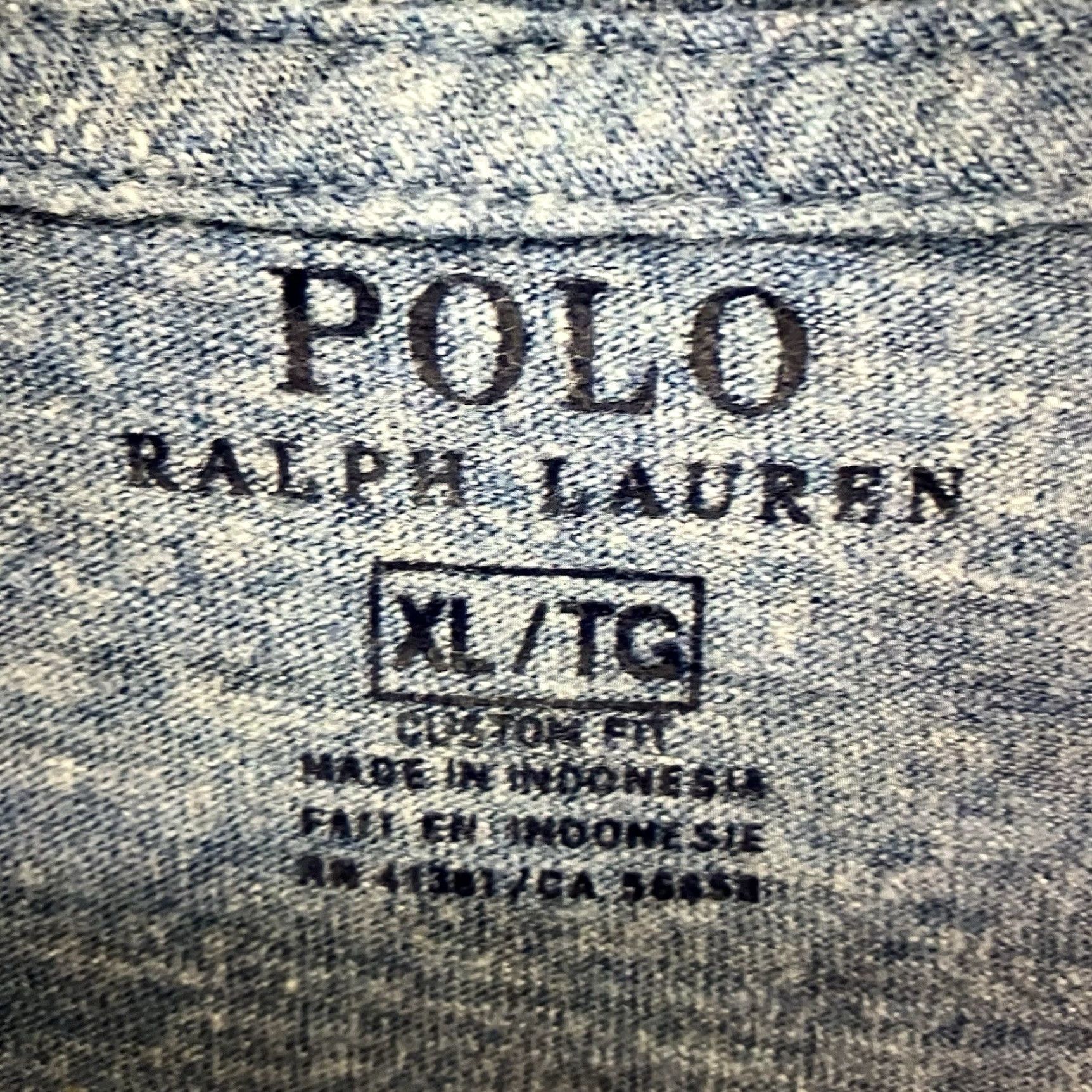Ralph Lauren Men's Ralph Lauren Polo T-Shirt XL Crew Neck Light Marley Blue Cotton Short Sleeve Logo Classic Preppy All Seasons Size US XL / EU 56 / 4 - 3 Thumbnail