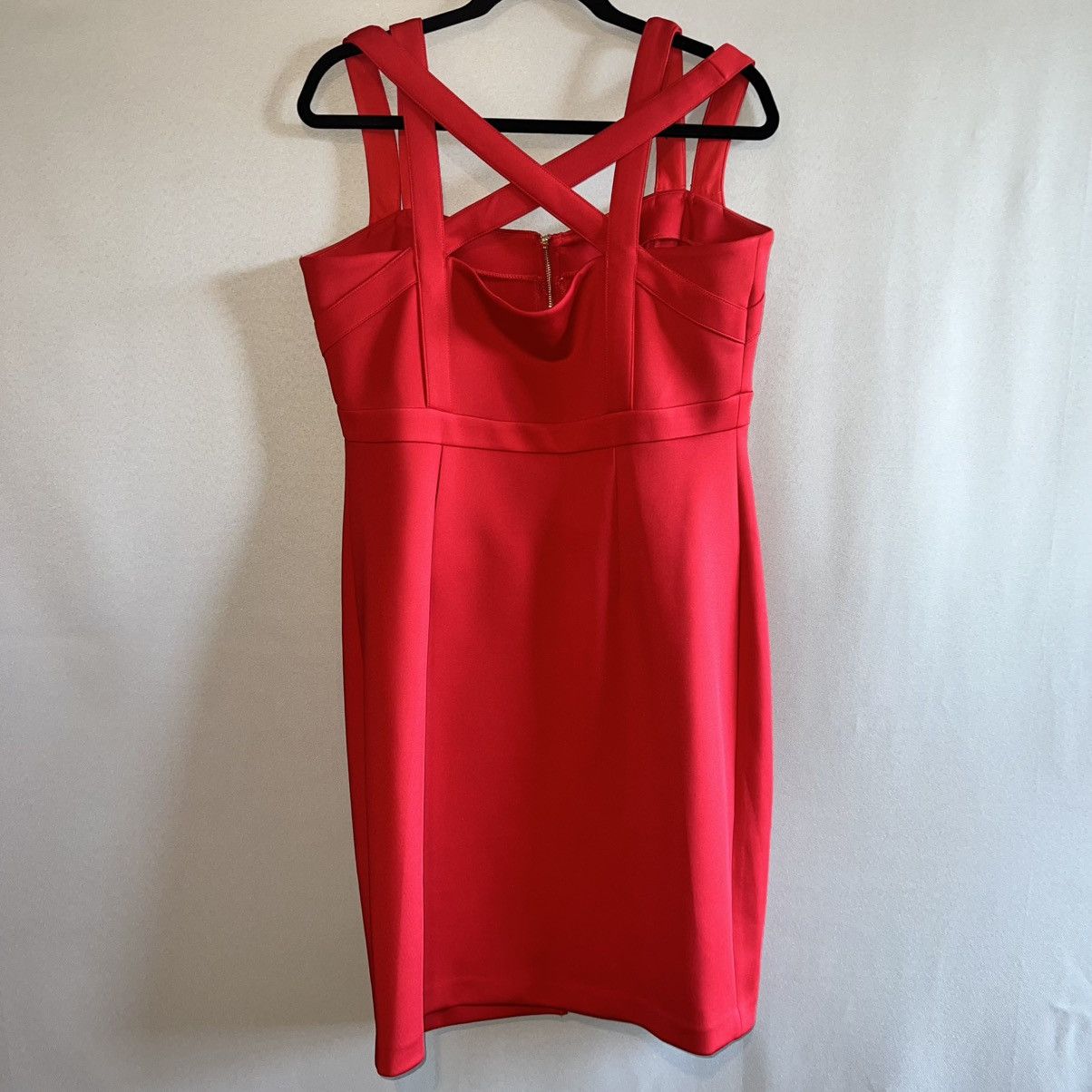 Calvin Klein Calvin Klein Red Bodycon Dress Size XXL / US 16-18 / IT 52-54 - 2 Thumbnail