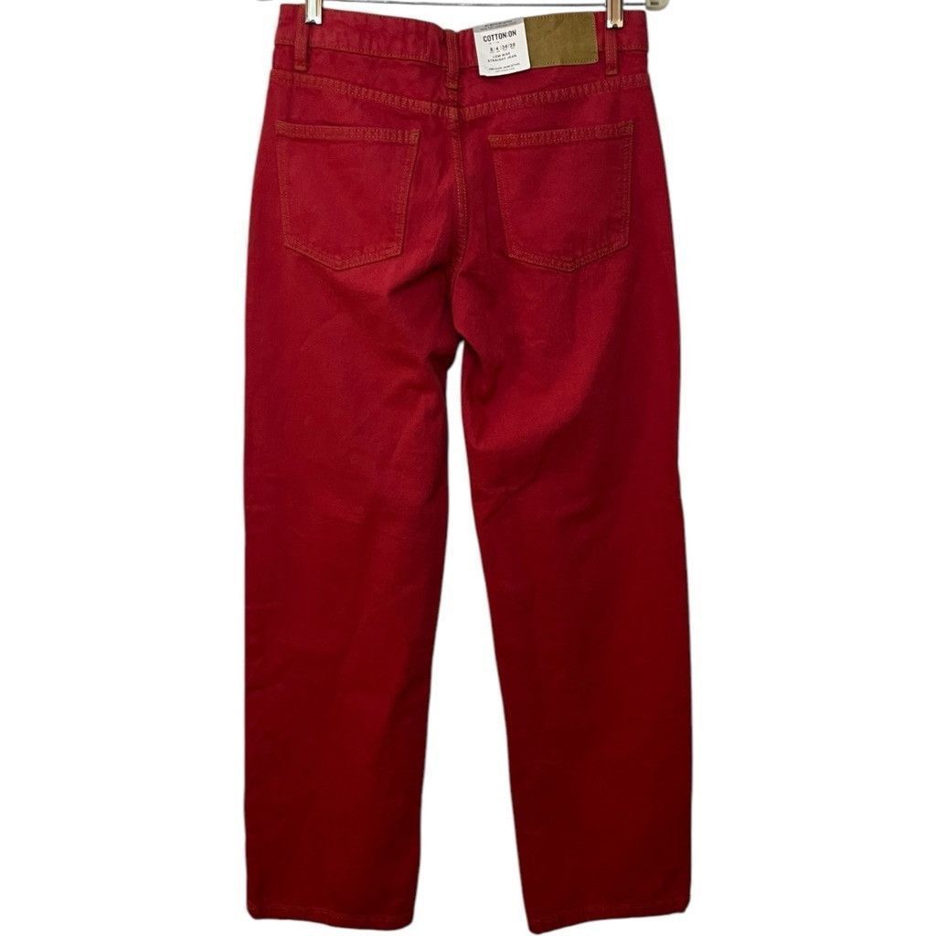 Cotton On NWT Cotton-On Low Rise Straight Leg Denim Jeans Sz 4 Size 27" / US 4 / IT 40 - 2 Thumbnail