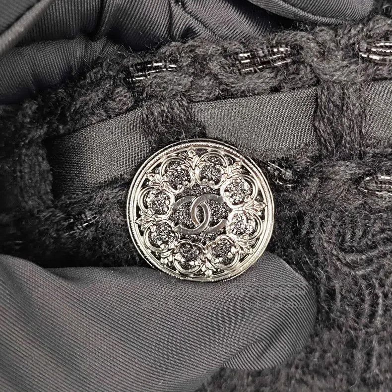 Chanel Chanel Tweed Roman black coat Size XXS / US 00 / IT 34 - 3 Thumbnail