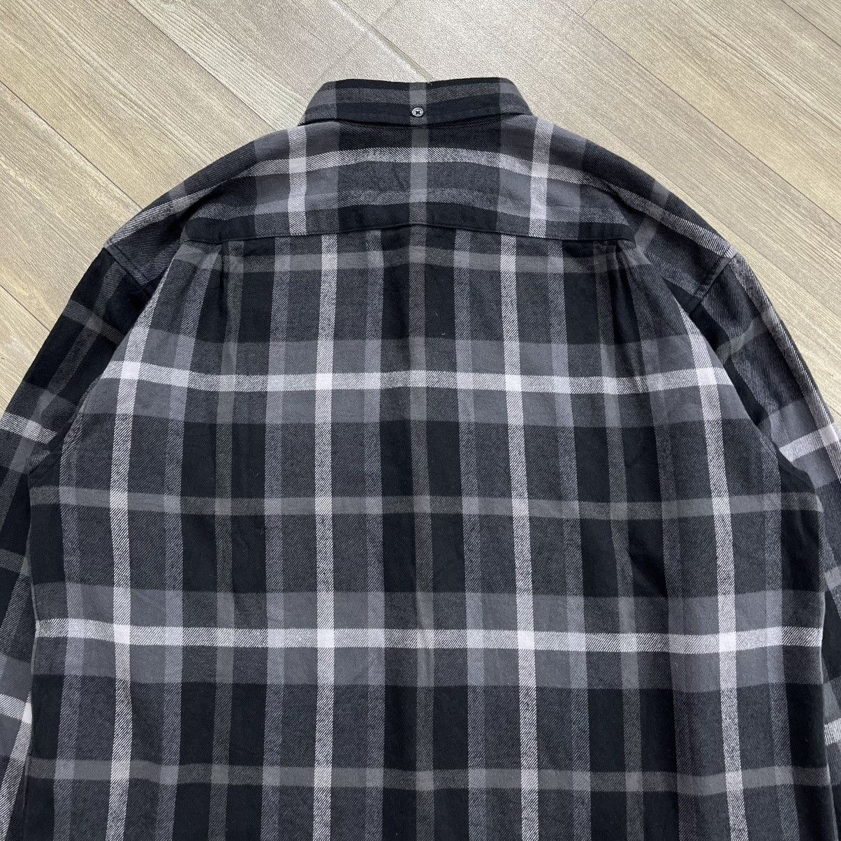Supreme FW23 Supreme Plaid Black/Grey Flannel Shirt Size US S / EU 44-46 / 1 - 16 Thumbnail
