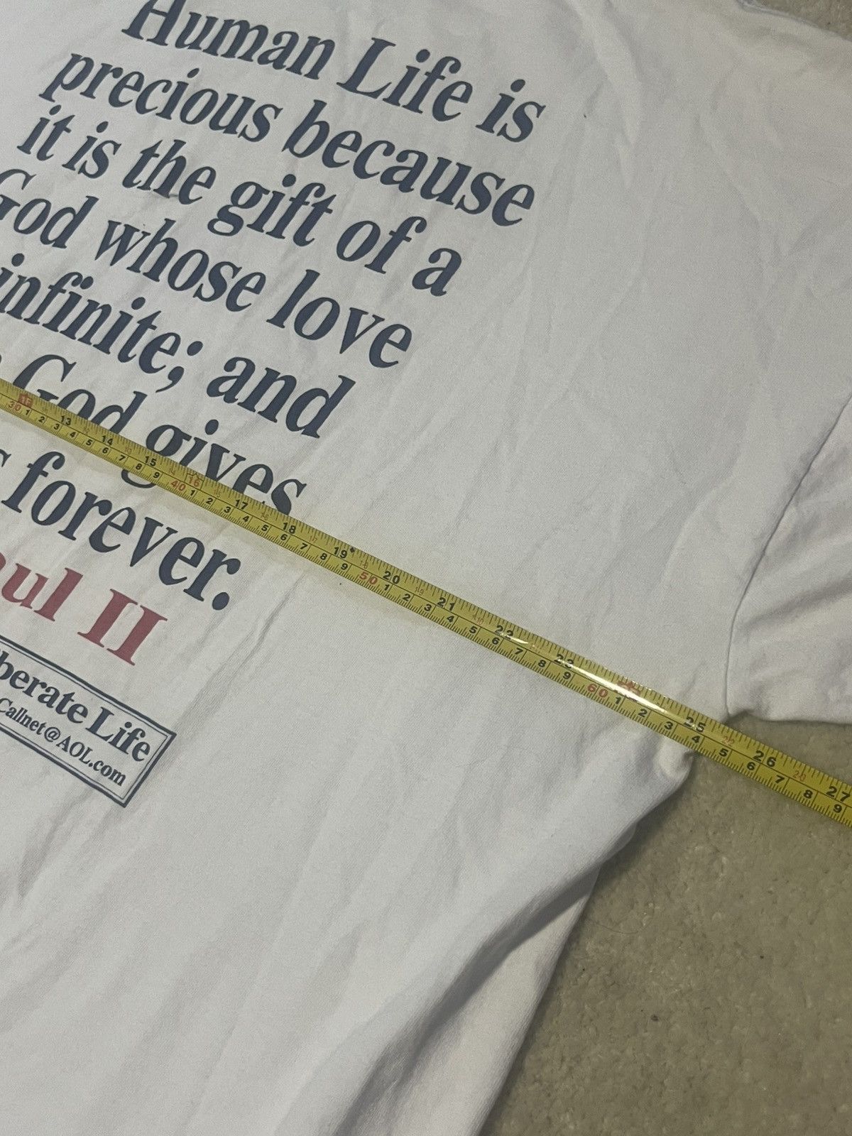 Jerzees 90s Virgin Mary C.A.L.L Pro-life 90s 2XL Activism Grail 1/2 Size US XXL / EU 58 / 5 - 7 Thumbnail