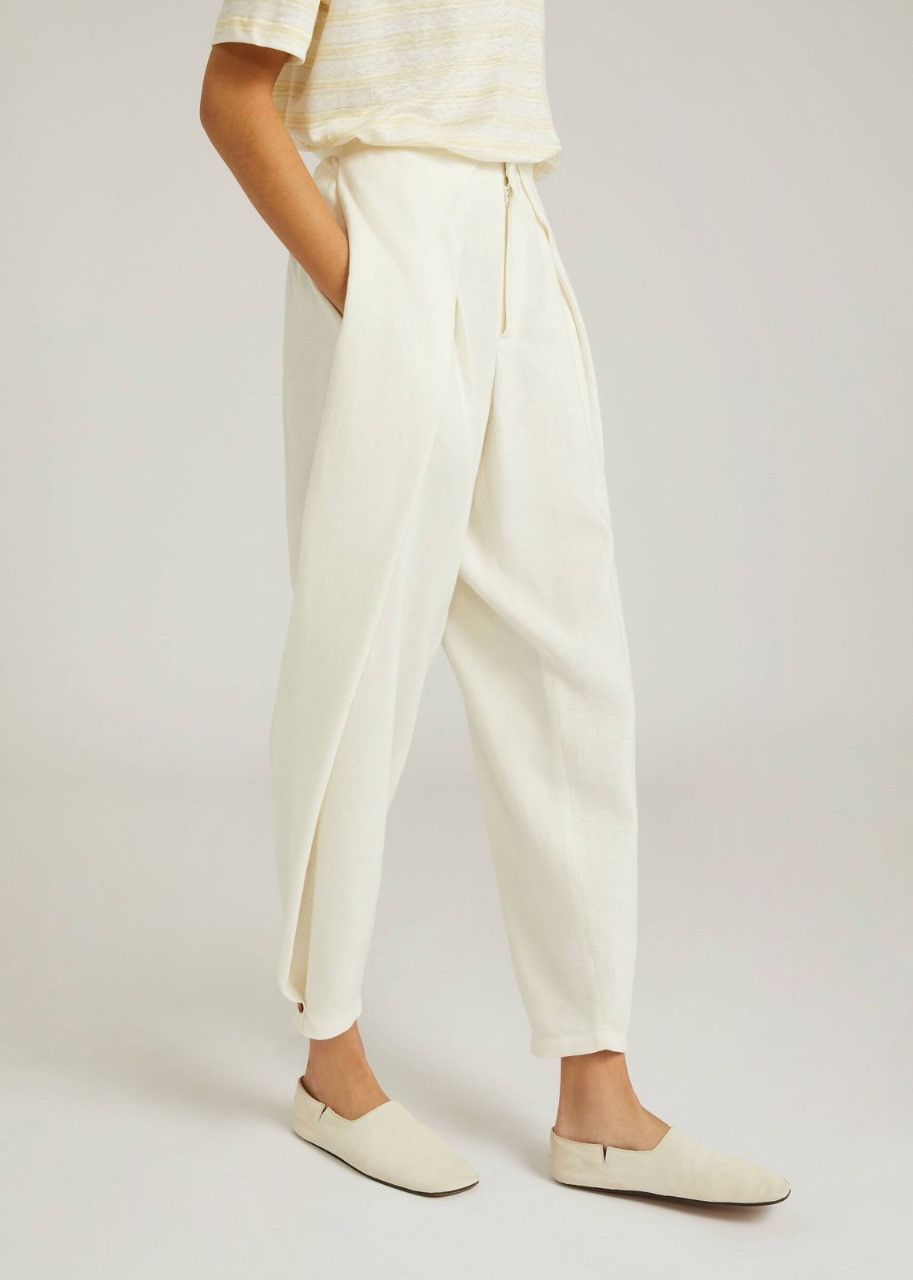 Loro Piana o1srvl11e0424 Trouser in White Size 26" / US 2 / IT 38 - 2 Thumbnail