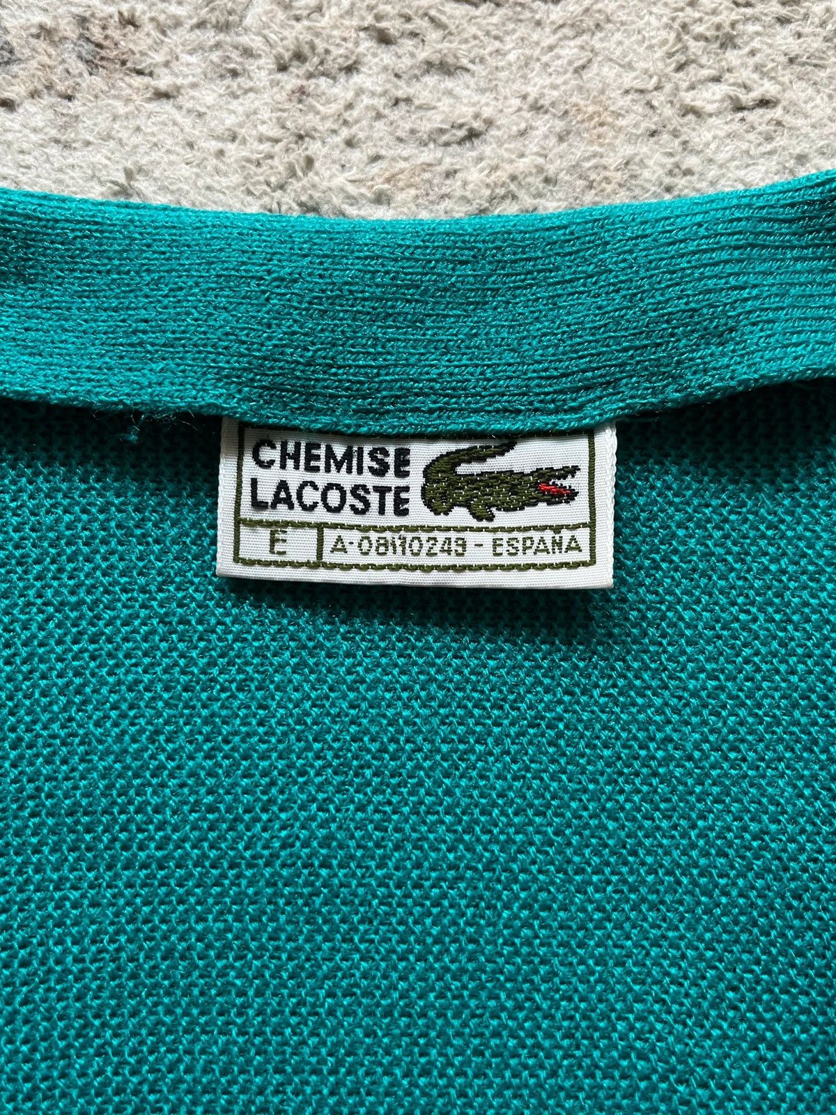 Lacoste OG Lacoste Chemise Sz E / L Vintage 90s Very Rare Aqua Blue Size US L / EU 52-54 / 3 - 3 Thumbnail