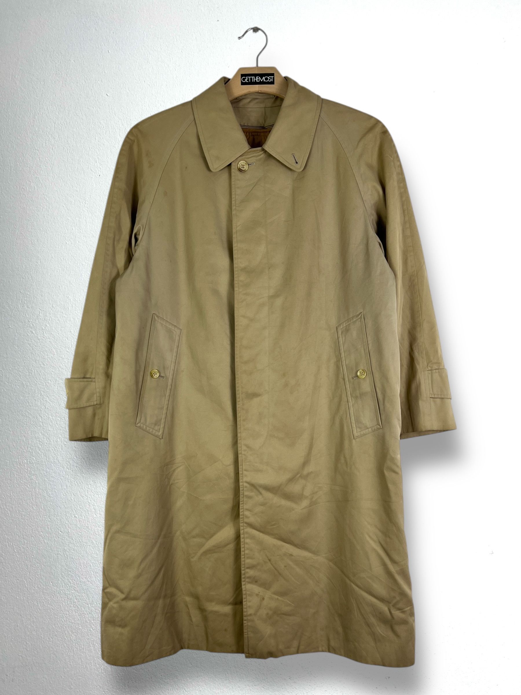 Burberry Vintage Burberrys Lined Plaid Coat GTMPT850 Size US M / EU 48-50 / 2 - 1 Thumbnail