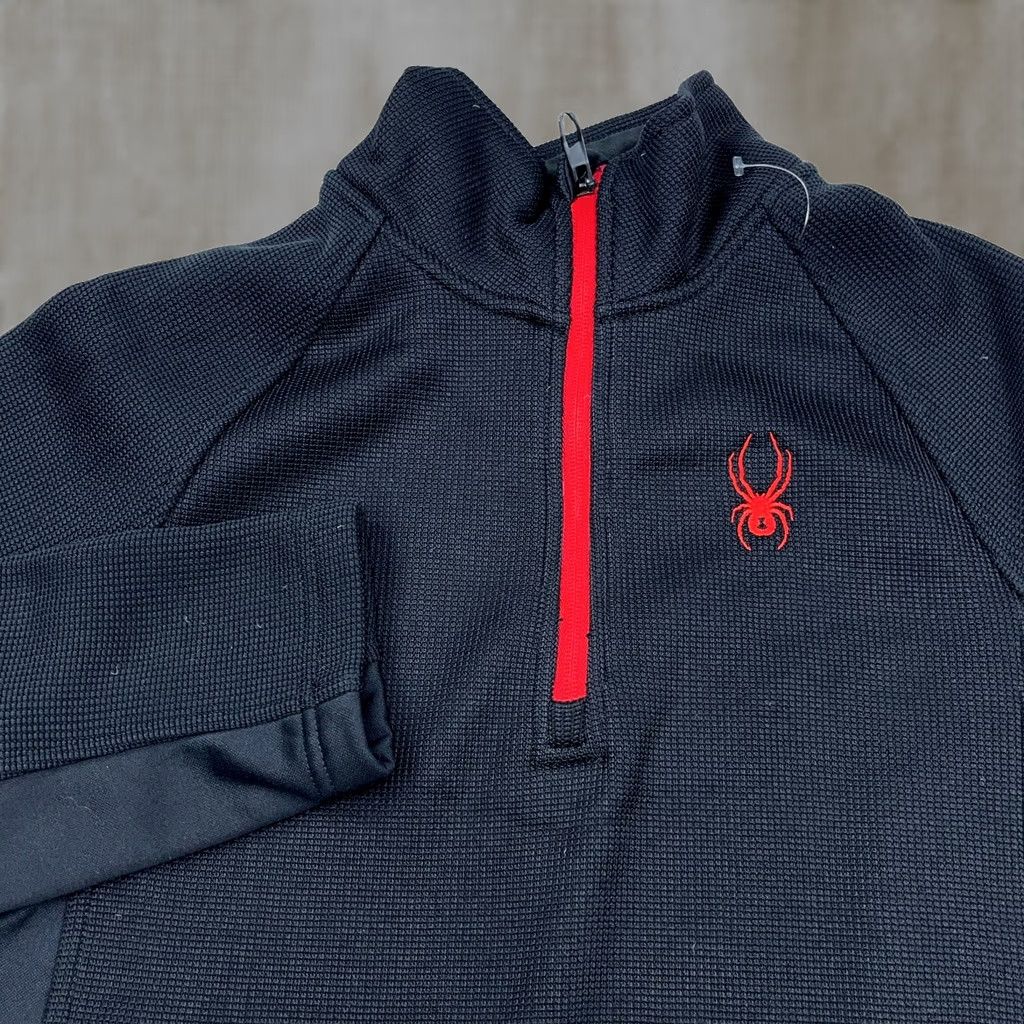 Spyder Spyder Sweater Men Medium Black Red Pull Over Jacket Thermal Waffle Knit Layer Size US M / EU 48-50 / 2 - 1 Thumbnail