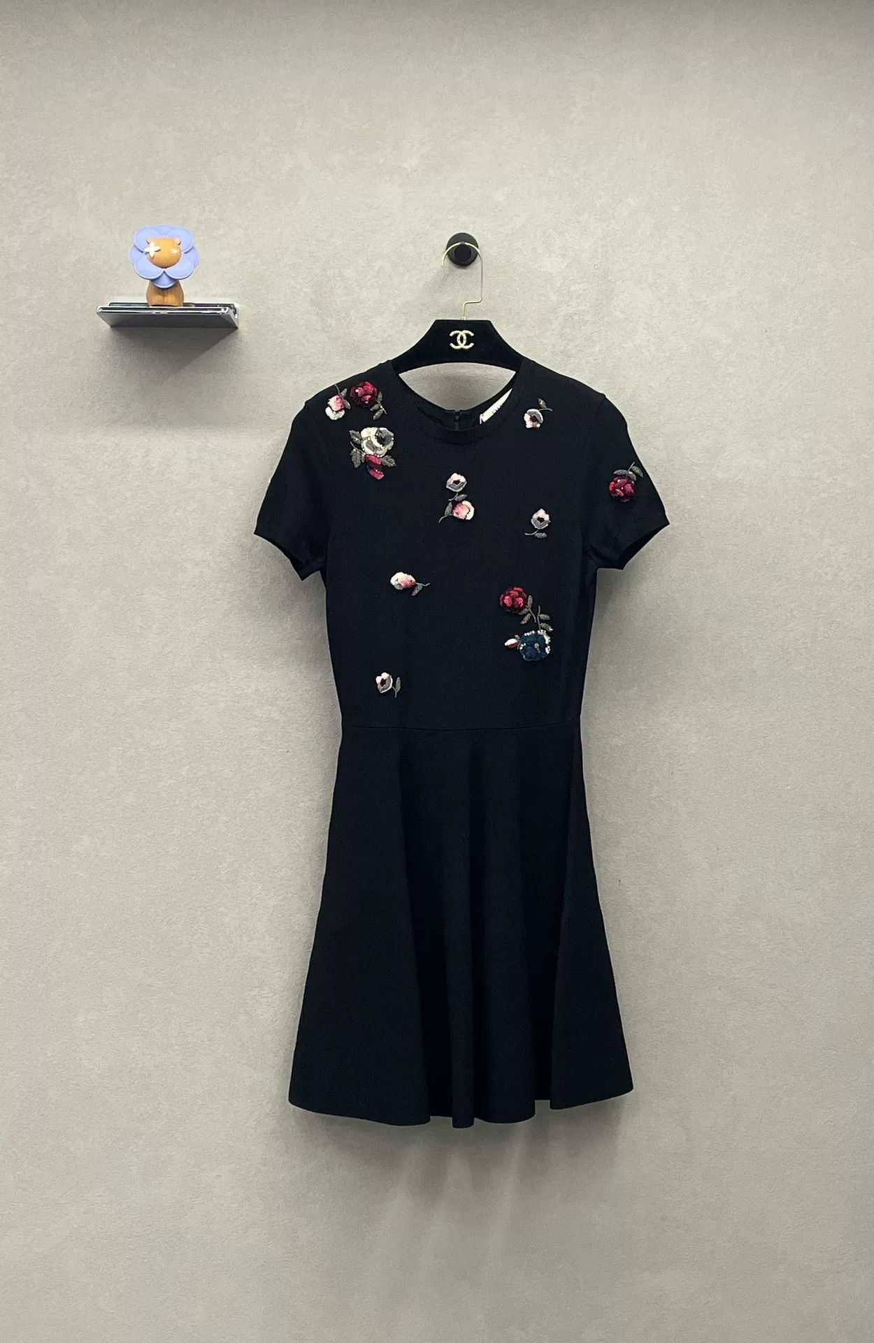 Valentino Floral Embroidered Dress