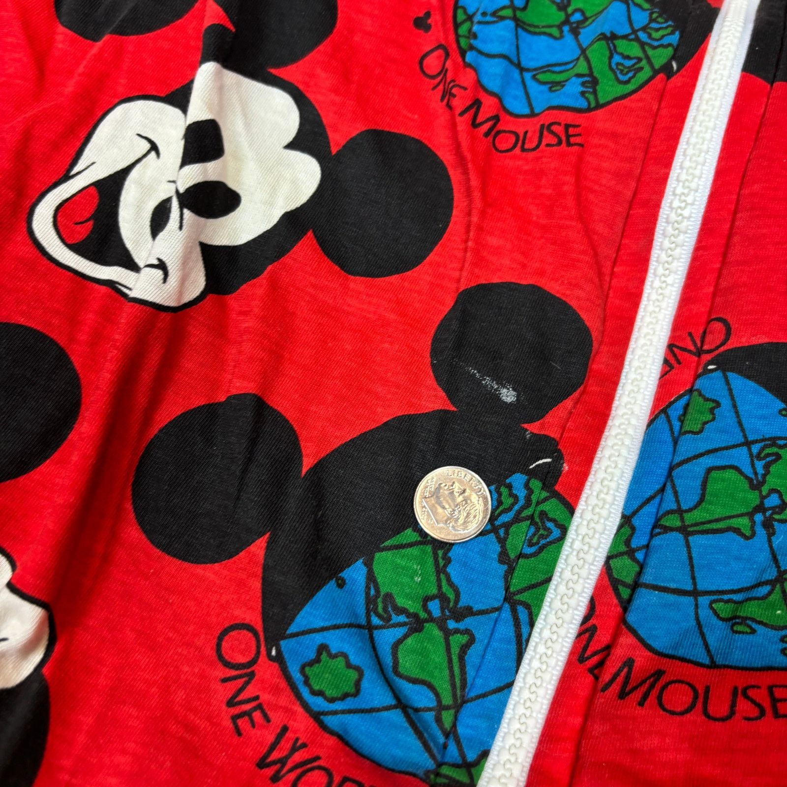 Disney Vintage 90s Mickeys Reversible Bomber AOP Jacket Men's XL Size US XL / EU 56 / 4 - 13 Thumbnail