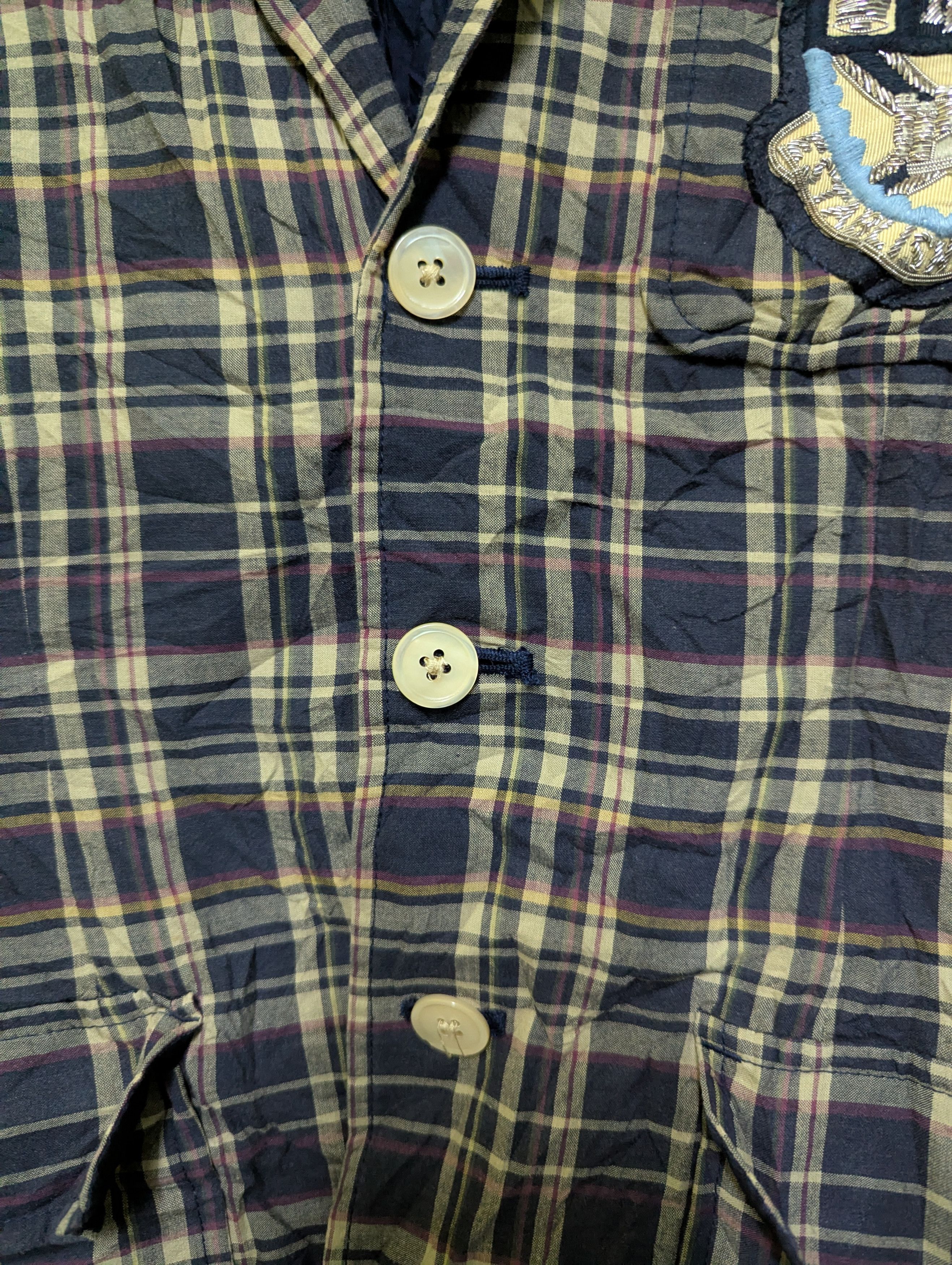 Polo Ralph Lauren Polo Ralph Lauren Blazer Navy Plaid Crest Lined Size XS / US 0-2 / IT 36-38 - 5 Thumbnail