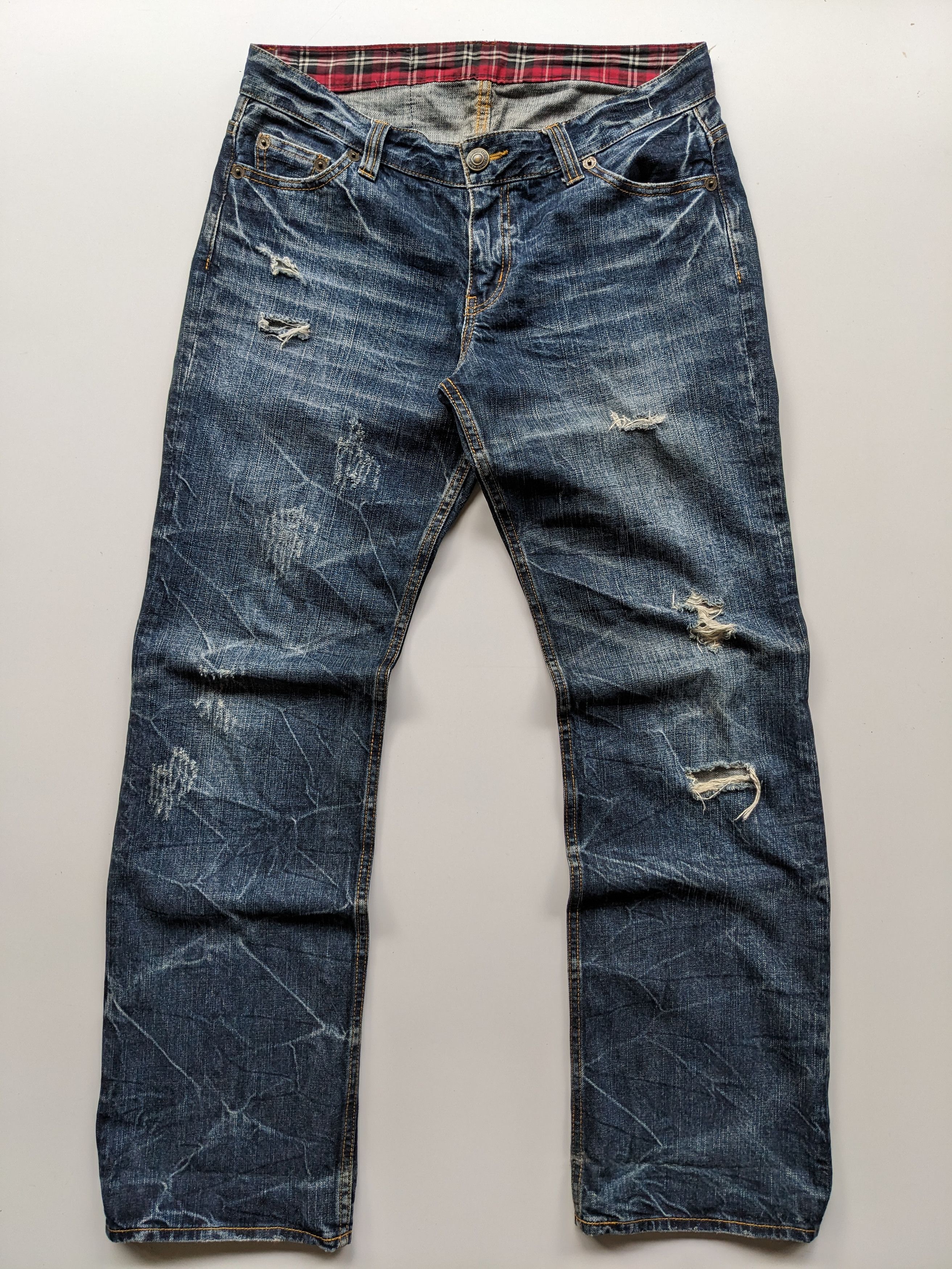 Japanese Brand Theoria Jeans python distressed jeans Size US 32 / EU 48 - 3 Thumbnail