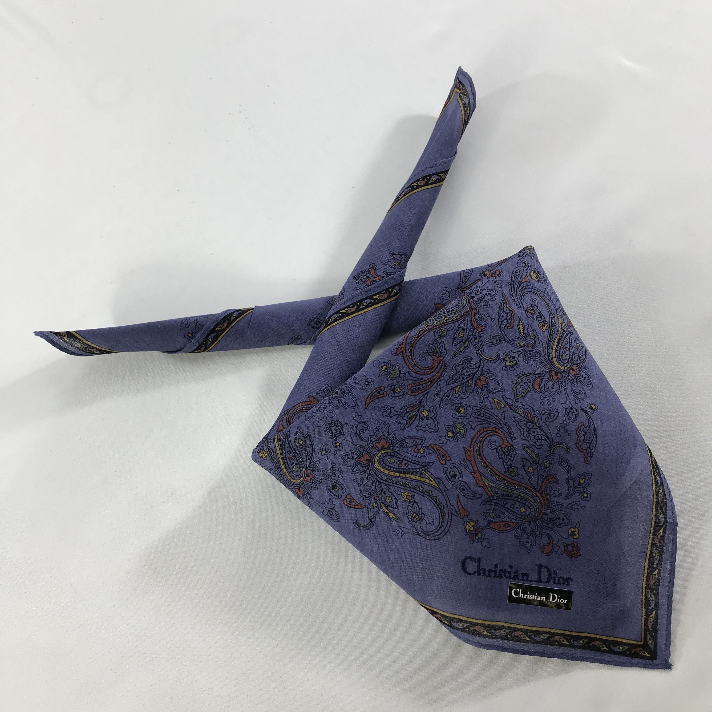 Vintage Christian Dior Neckerchief / Bandana / Handkerchief Size ONE SIZE - 2 Thumbnail