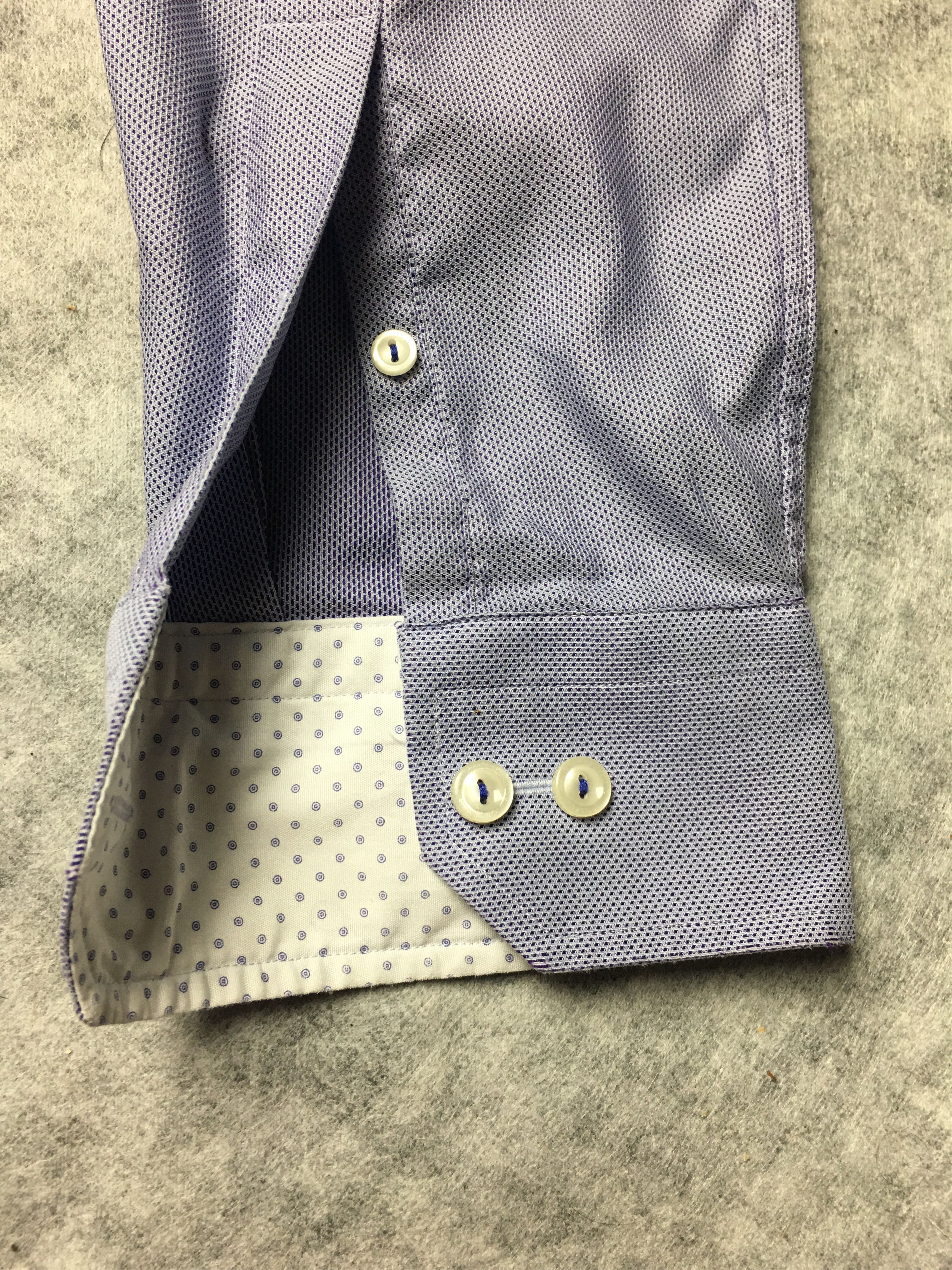 Eton ETON Long Sleeve Mens Blue Dress Shirt 41/16 Size 42S - 5 Thumbnail