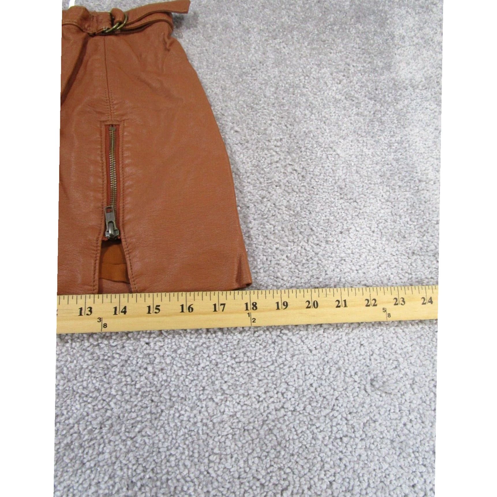 Free People Free People Womens Brown Faux Leather A Line Skirt 0 Size 25" / US 0 / IT 36 - 4 Thumbnail
