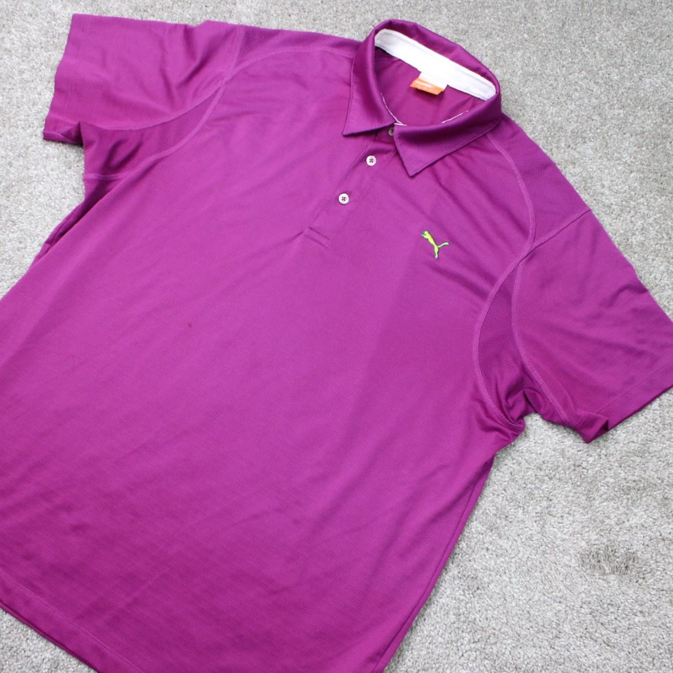 Puma PUMA Polo Shirt Mens Large Purple USP Dry Golf Polyester Short Sleeve Pullover Shirt Size US L / EU 52-54 / 3 - 4 Thumbnail