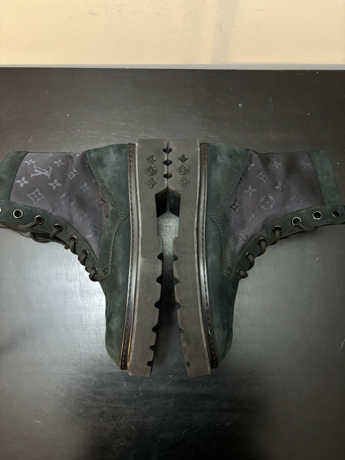 Louis Vuitton Louis Vuitton Monogram Nubuck Landscape Ranger Boots Black Size US 10.5 / EU 43-44 - 4 Thumbnail