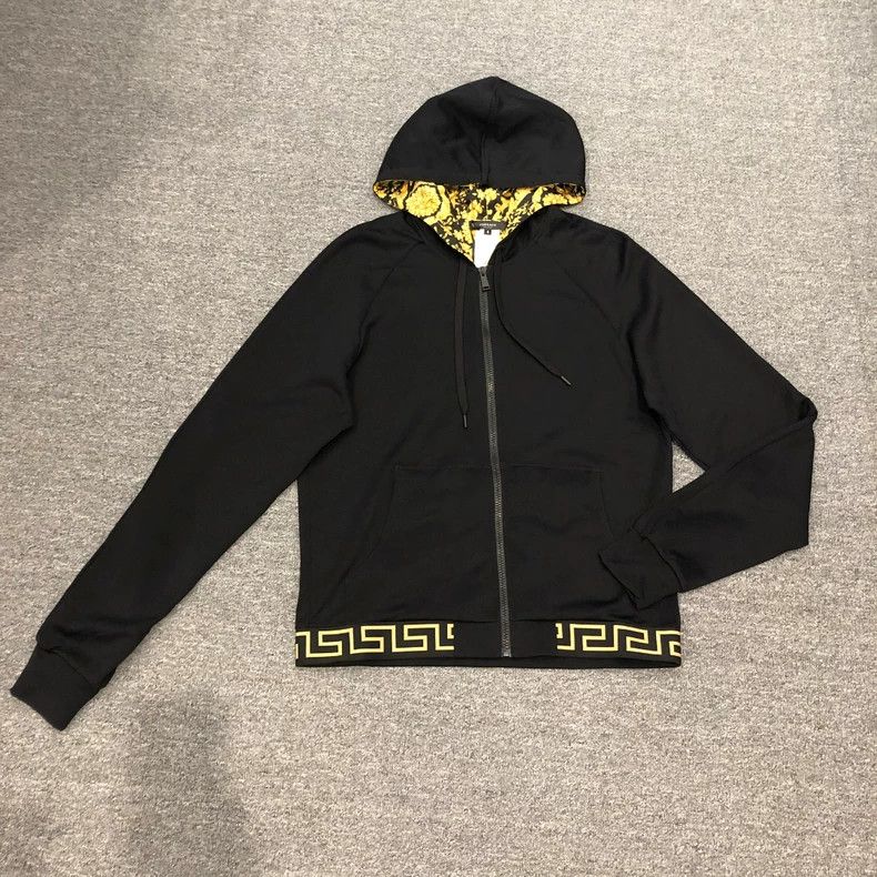 Versace Versace Black Zip-Up Baseball Jacket Size US L / EU 52-54 / 3 - 1 Thumbnail