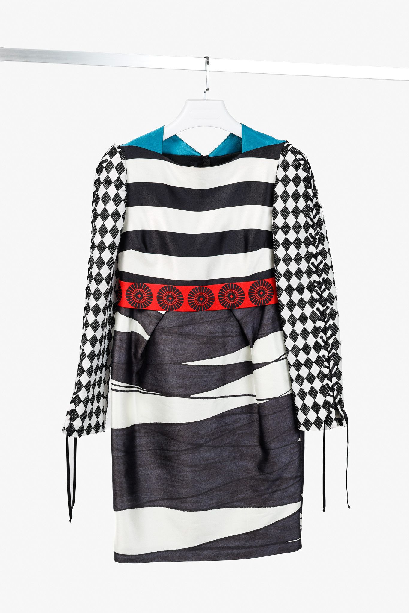 Other Aquilano Rimondi SS/13 Runway Multi-Pattern Silk Dress Size S / US 4 / IT 40 - 1 Thumbnail