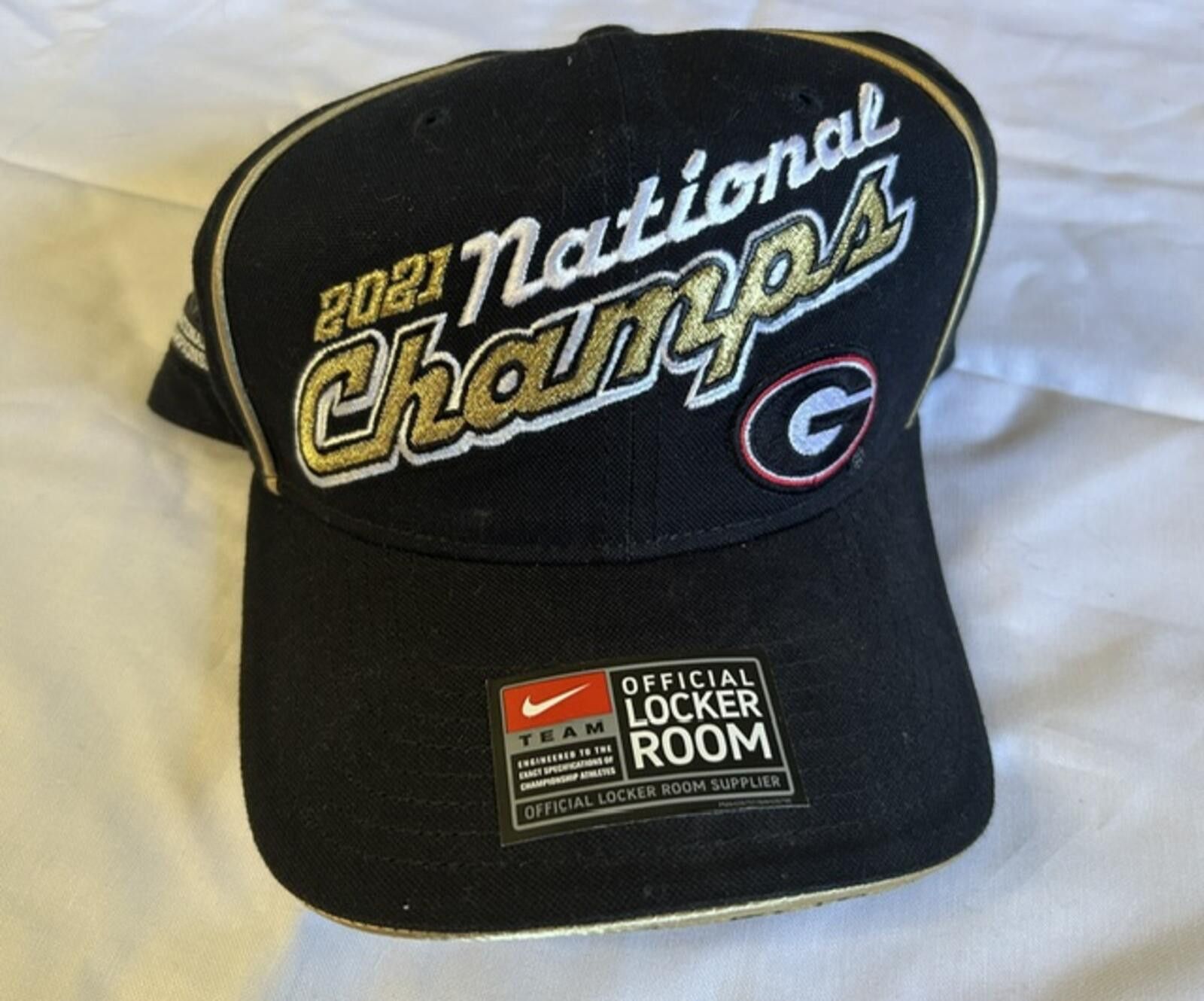 Nike 2021 National Champs Black Nike Locker Room Cap Size ONE SIZE - 2 Thumbnail