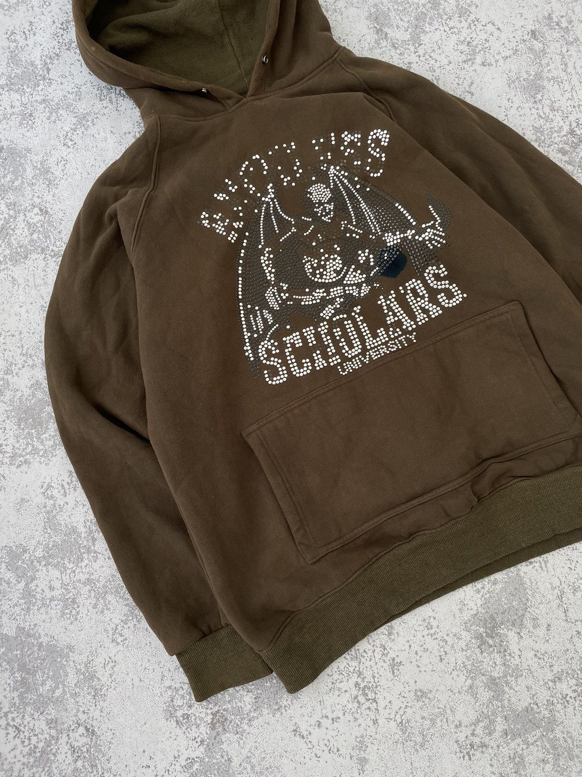 Reckless Scholars Reckless Scholars Gargoyle Brown Y2K Hoodie Size US XL / EU 56 / 4 - 2 Thumbnail