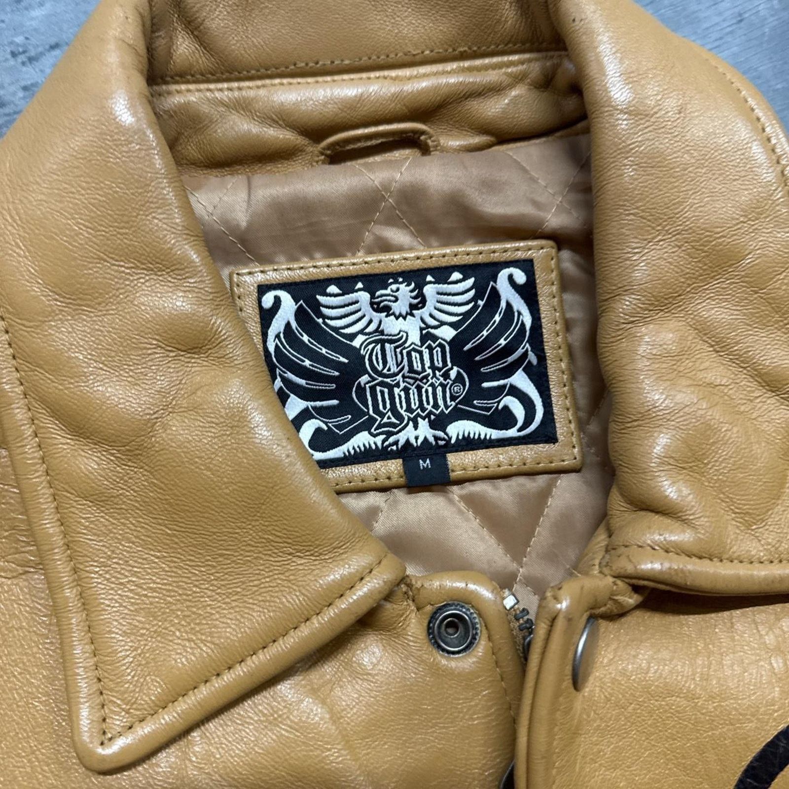 Vintage Vintage Casino LadyLuck PinUp Girl Hiphop Rap Leather Jacket Size US M / EU 48-50 / 2 - 4 Thumbnail