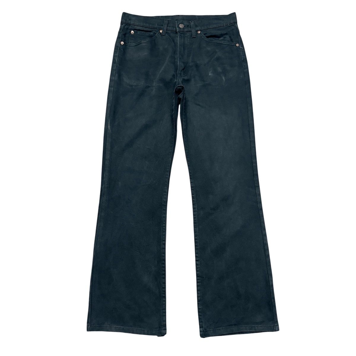 Levi's Vintage Levis 517 Black Denim Flare Jeans Hedi Slimane Size US 32 / EU 48 - 2 Thumbnail