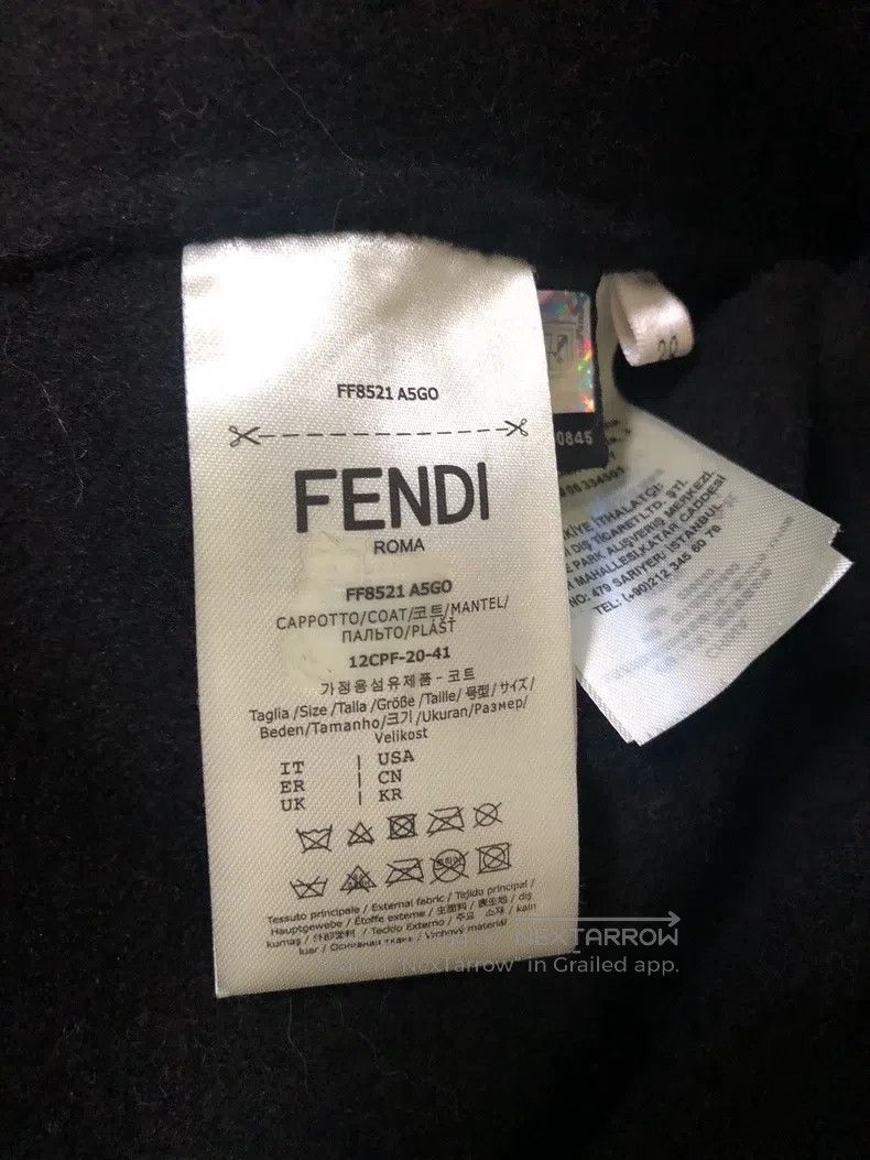 Fendi Fendi Fox fur double-breasted wool coat Size XS / US 0-2 / IT 36-38 - 7 Thumbnail