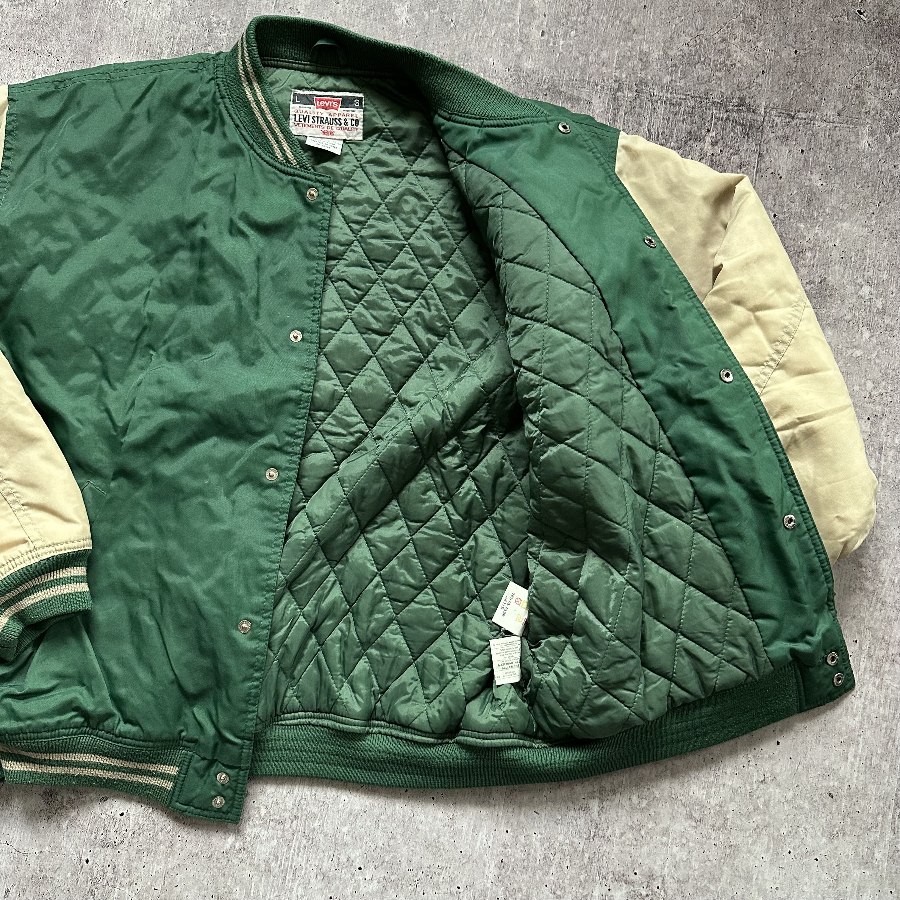 Levi's Original Levi's 90 Vintage Big Logo Varsity Bomber Jacket Size US L / EU 52-54 / 3 - 8 Thumbnail