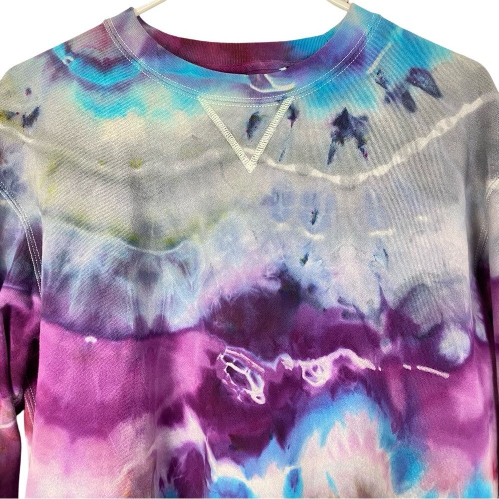Handmade Handmade Geode Tie Dye Sweatshirt Pullover Mens Large Unise Size US L / EU 52-54 / 3 - 3 Thumbnail