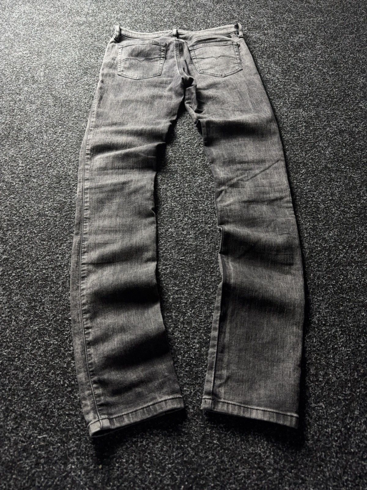 Diesel 00s Diesel Skinzee-Ne Grey Denim+Sweat Super Skinny Jeans Size 28" / US 6 / IT 42 - 11 Thumbnail