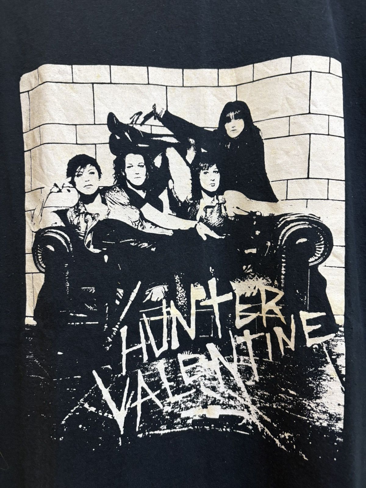 Band Tees Vintage Y2k Hunter Valentine Line Up Band Rock T-Shirt Size US M / EU 48-50 / 2 - 3 Thumbnail