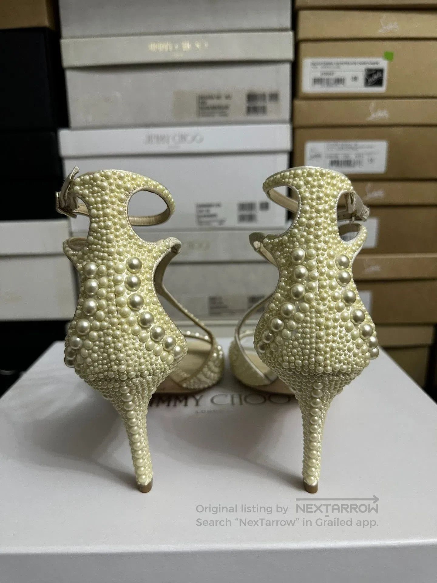 Jimmy Choo Jimmy Choo Pearl High Heels. Size US 7 / IT 37 - 5 Thumbnail