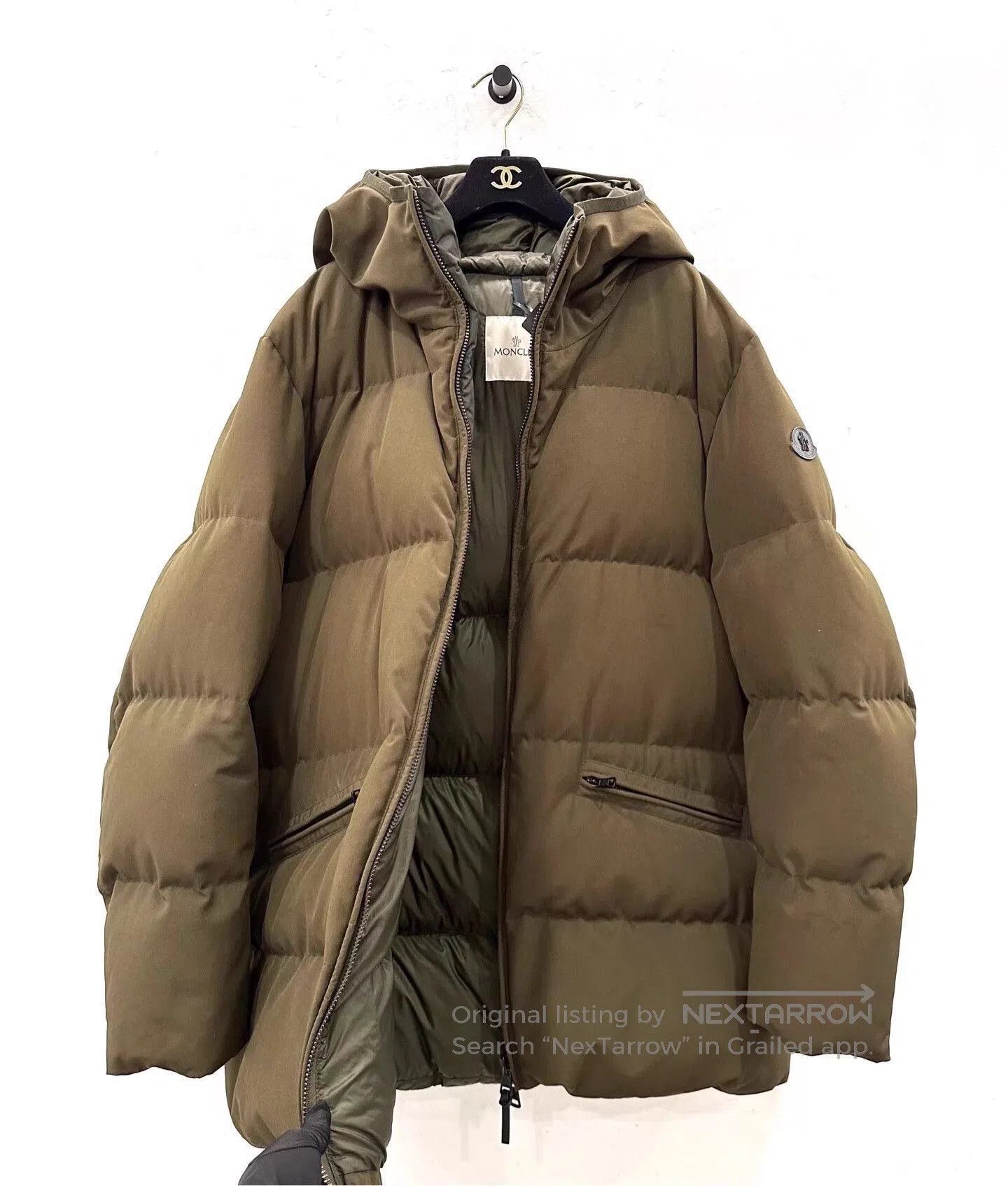 Moncler Brown Hooded Puffer Jacket. Size US XXL / EU 58 / 5 - 3 Thumbnail