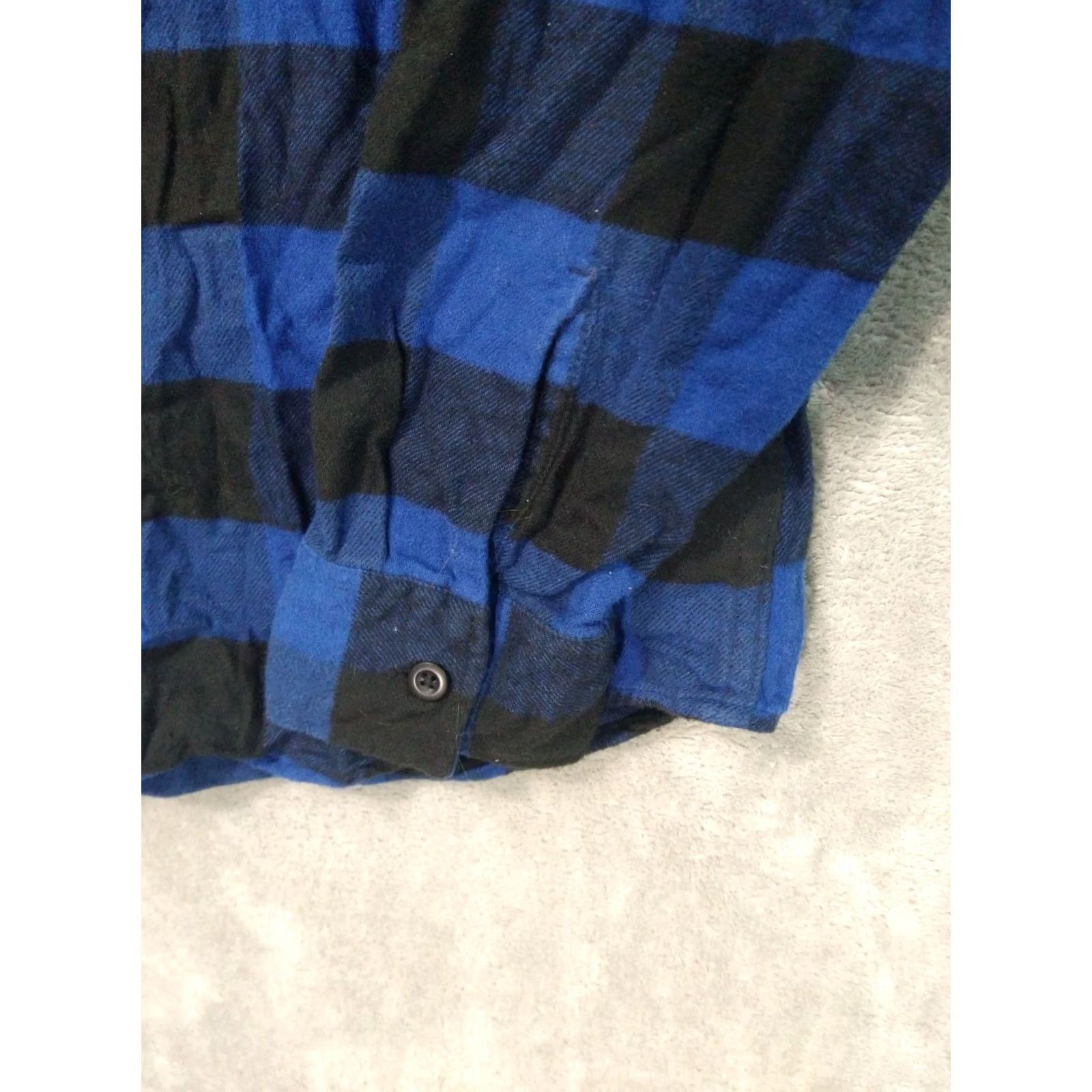 American Eagle Outfitters VINTAGE American Eagle Shirt Mens Large Blue Plaid Flannel Cotton Super Soft Button Up Shirt Size US L / EU 52-54 / 3 - 3 Thumbnail