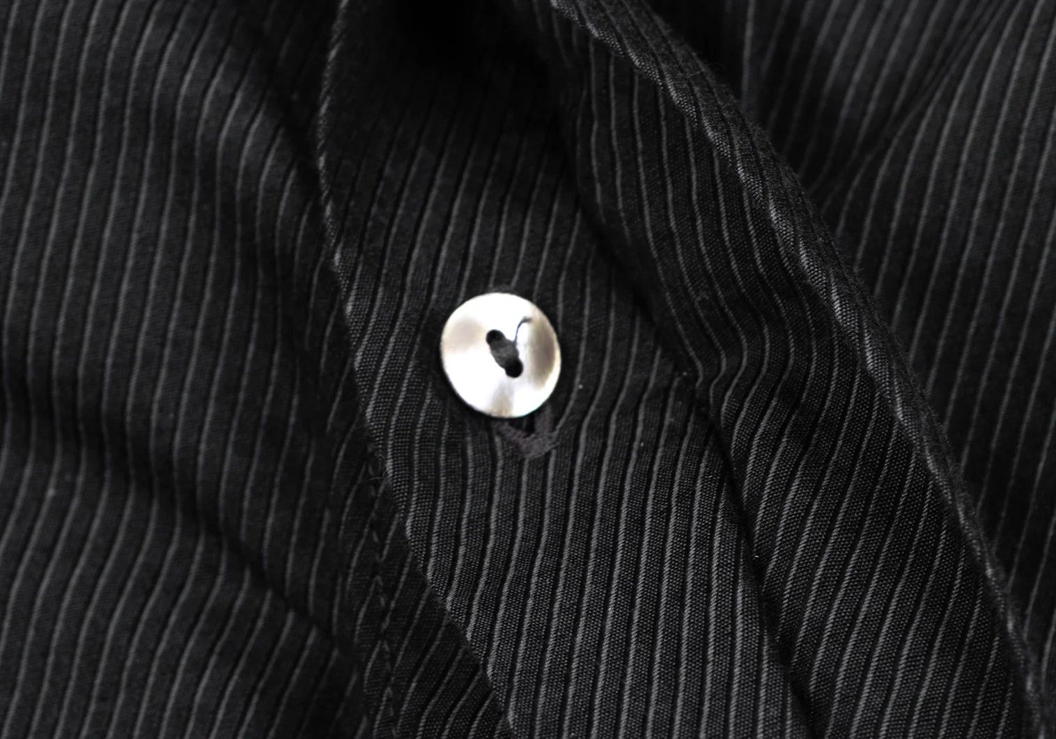 Jean Paul Gaultier Charcoal Pinstripe Shirt Size 50 in Good Condition Size US M / EU 48-50 / 2 - 12 Thumbnail