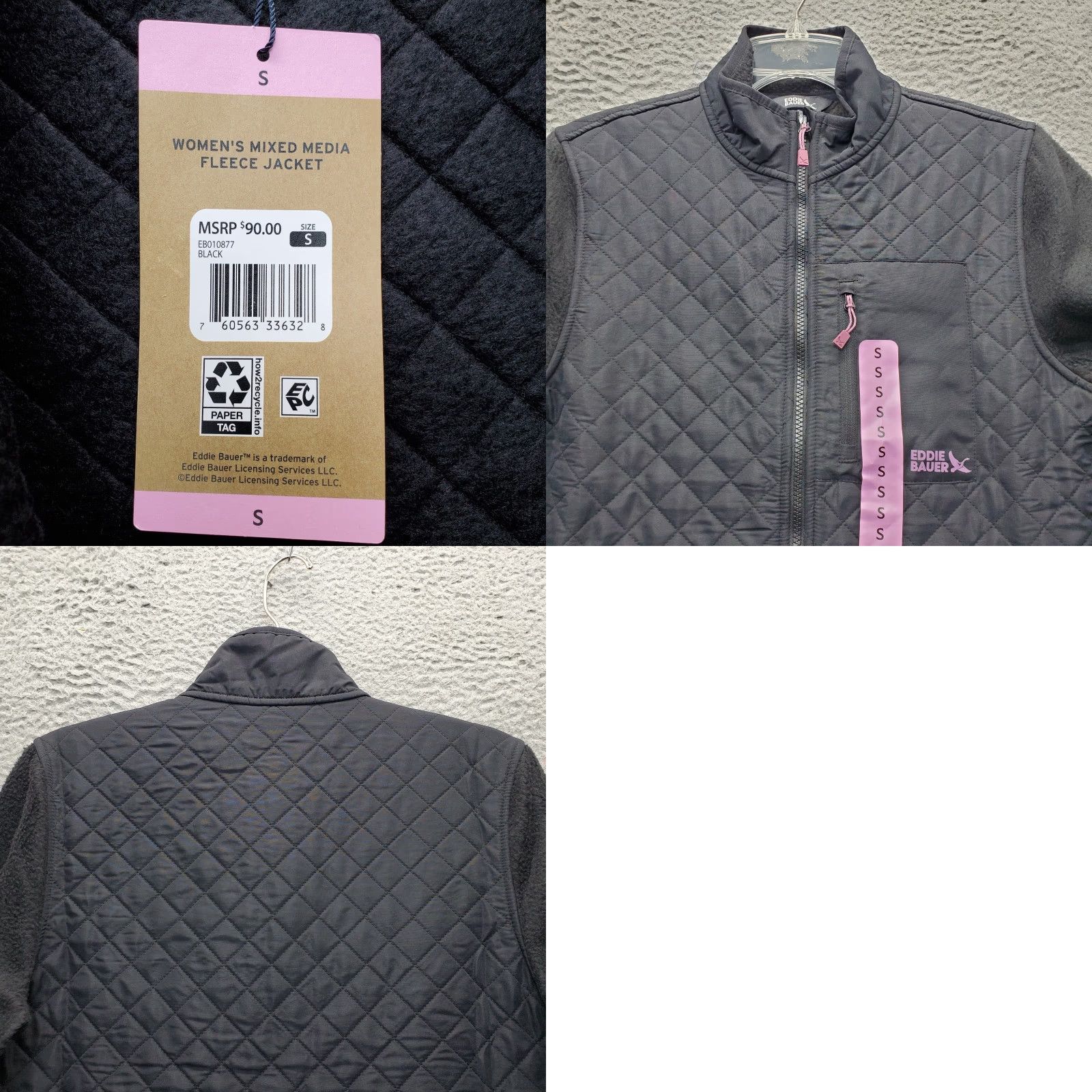 Eddie Bauer Eddie Bauer Zip Up Polar Fleece Jacket Womens Size S Black Jacket Womens Size S Eddie Bauer Zip Up Polar Fleece Jacket Black Size S / US 4 / IT 40 - 8 Thumbnail