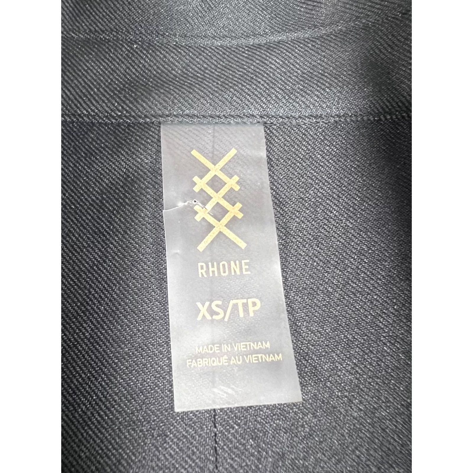 Rhone VINTAGE Rhone Horizon Shirt Jacket Mens XS Black Recycled Polyester Button Up Shacket Size US XS / EU 42 / 0 - 7 Thumbnail